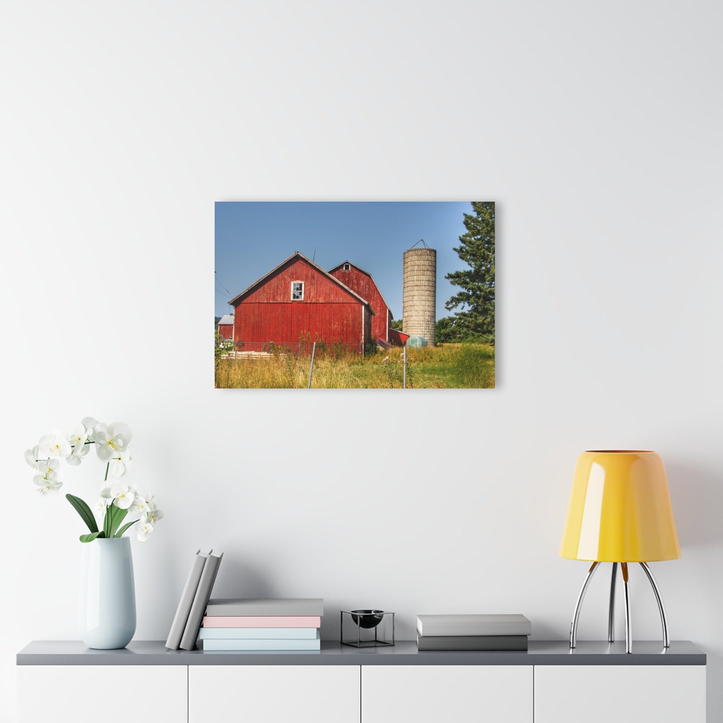 U R There Photography Shoemaker Reds Rustic Farmhouse Acrylic Wall Print