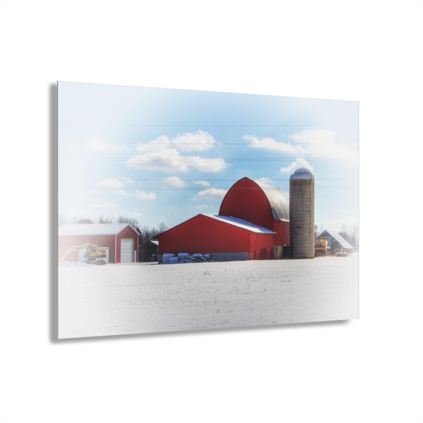 U R There Photography Barnes Road Reds Rustic Farmhouse Acrylic Wall Print