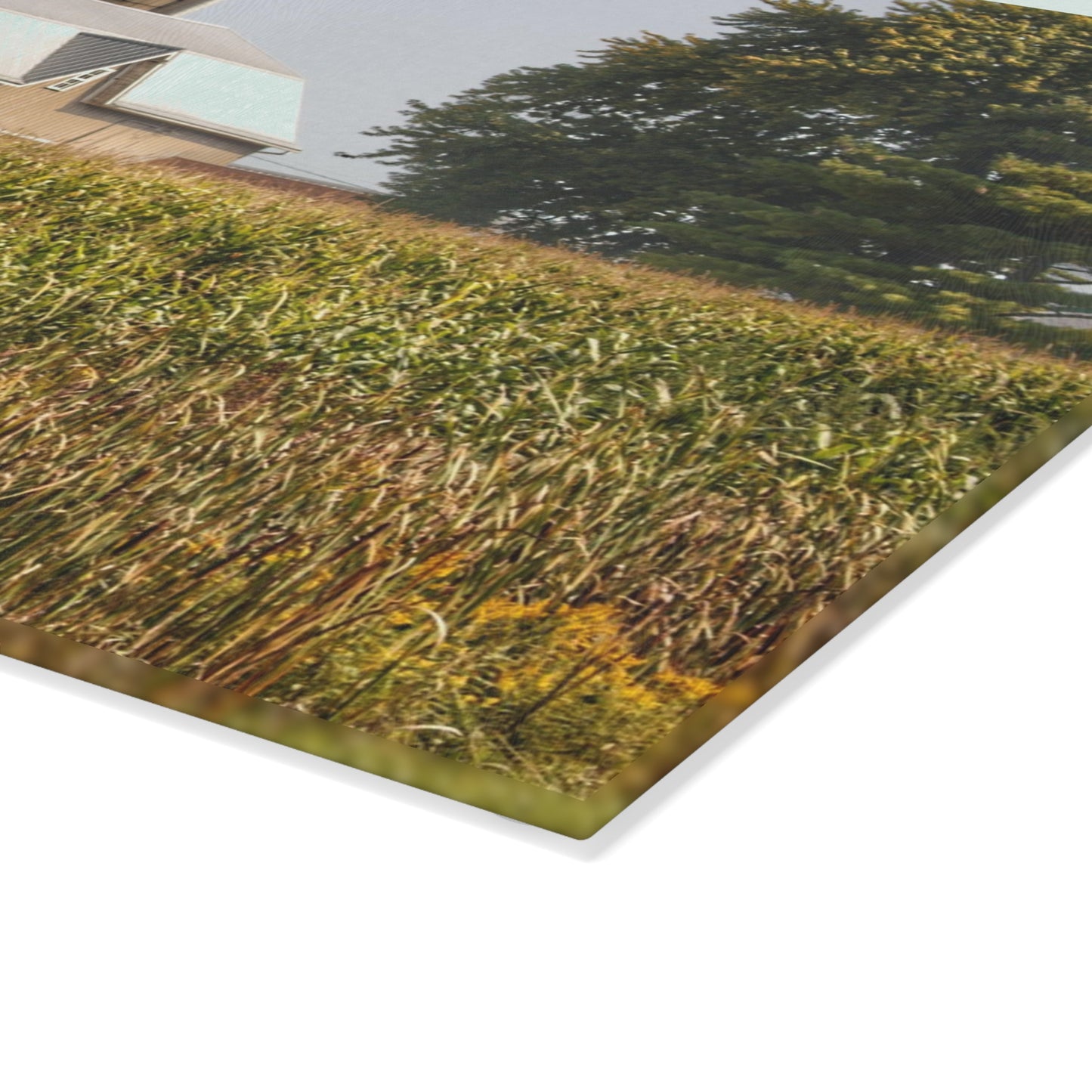 U R There Photography Beyond the September Corn on Swaffer Rustic Farmhouse Tempered-Glass Cutting Board