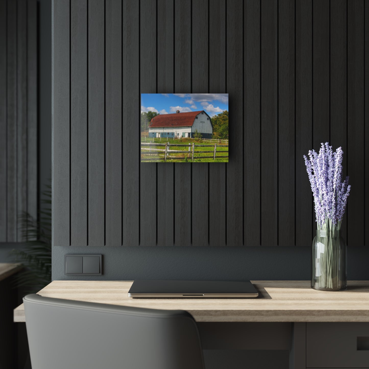 U R There Photography Beyond the Fence on Clark Road Rustic Farmhouse Acrylic Wall Print