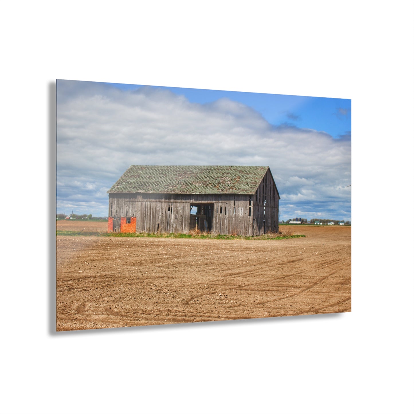 U R There Photography Rescue Road Grey Rustic Farmhouse Acrylic Wall Print