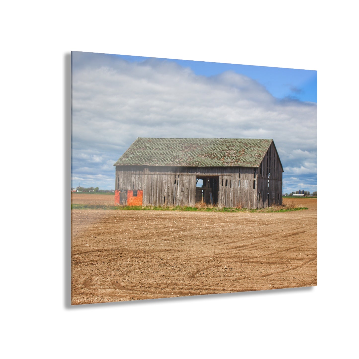 U R There Photography Rescue Road Grey Rustic Farmhouse Acrylic Wall Print