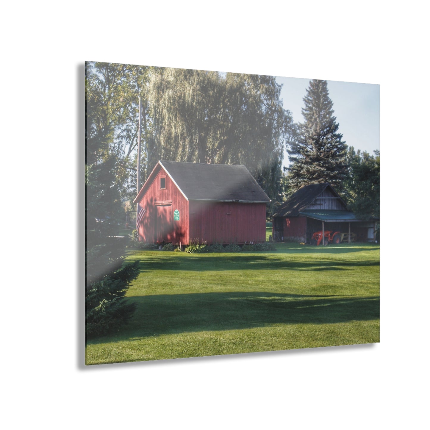 U R There Photography Rochester Road Mini-Reds Rustic Farmhouse Acrylic Wall Print
