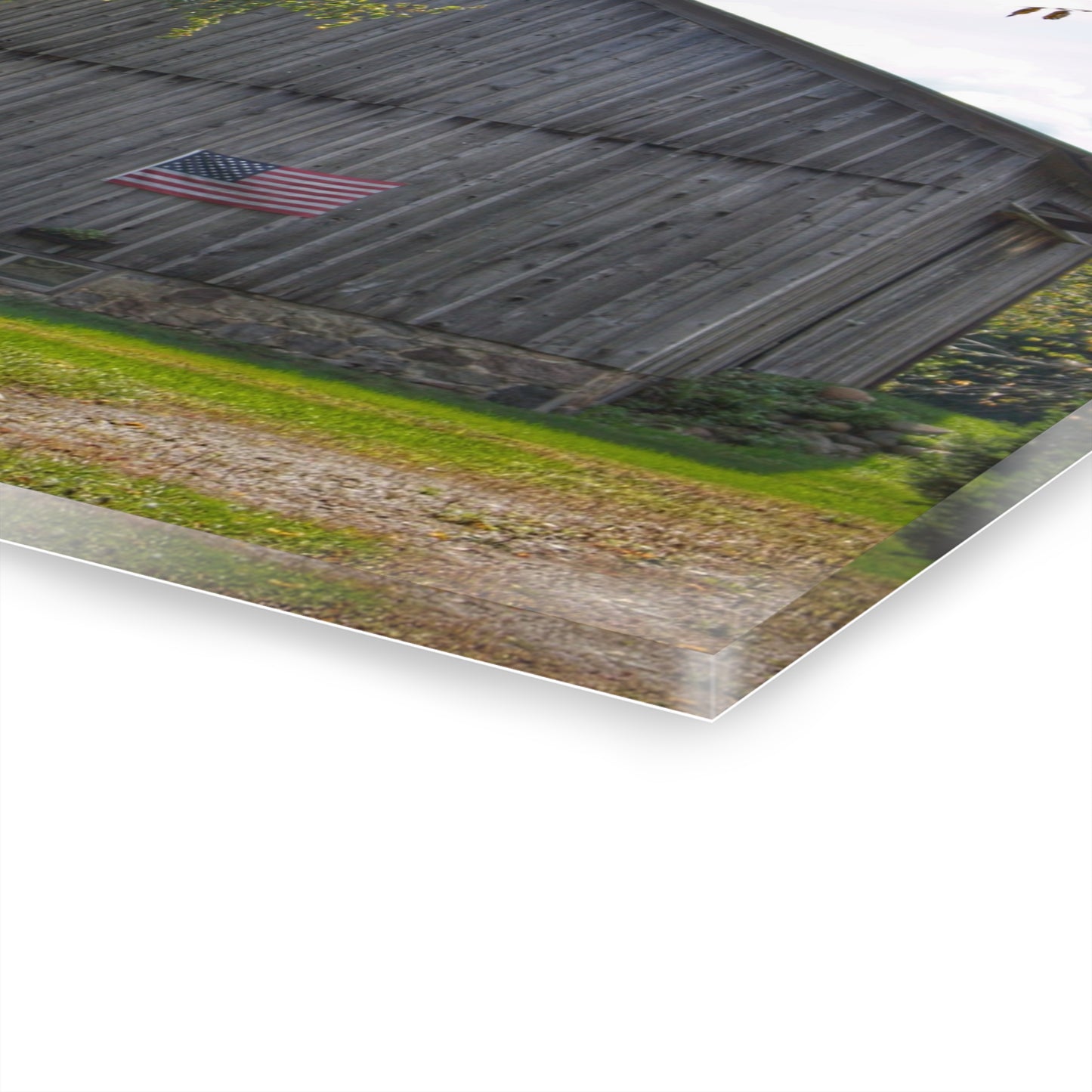U R There Photography Sutton Road Patriot Grey II Rustic Farmhouse Acrylic Wall Print