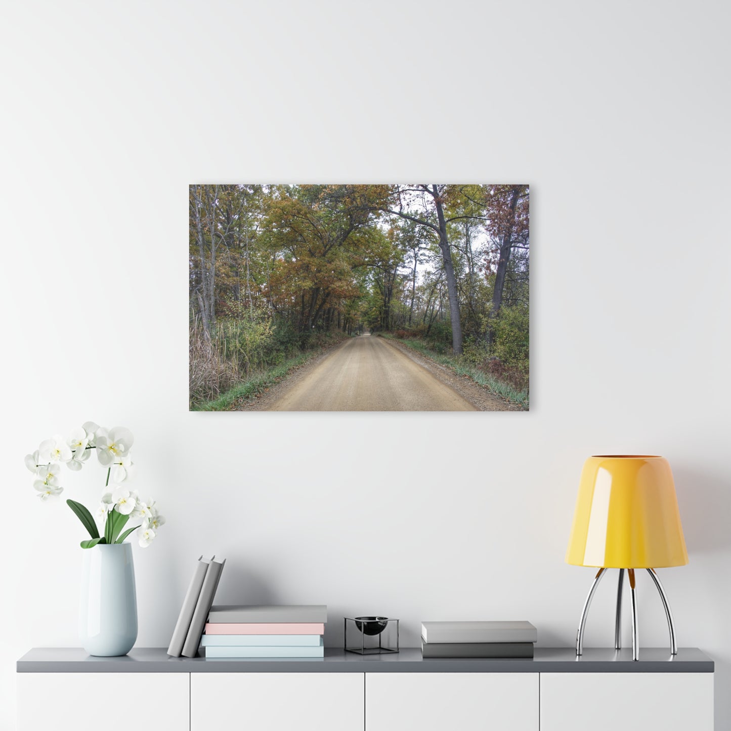 U R There Photography Country Roads in Dryden II Rustic Farmhouse Acrylic Wall Print