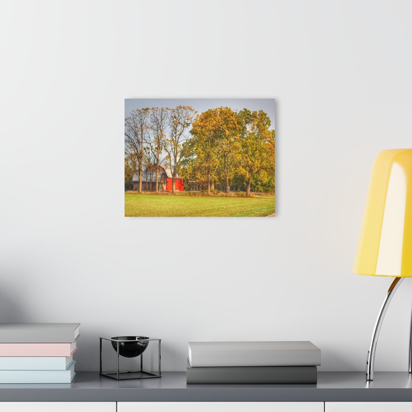 U R There Photography Barkley Road Red II Rustic Farmhouse Acrylic Wall Print