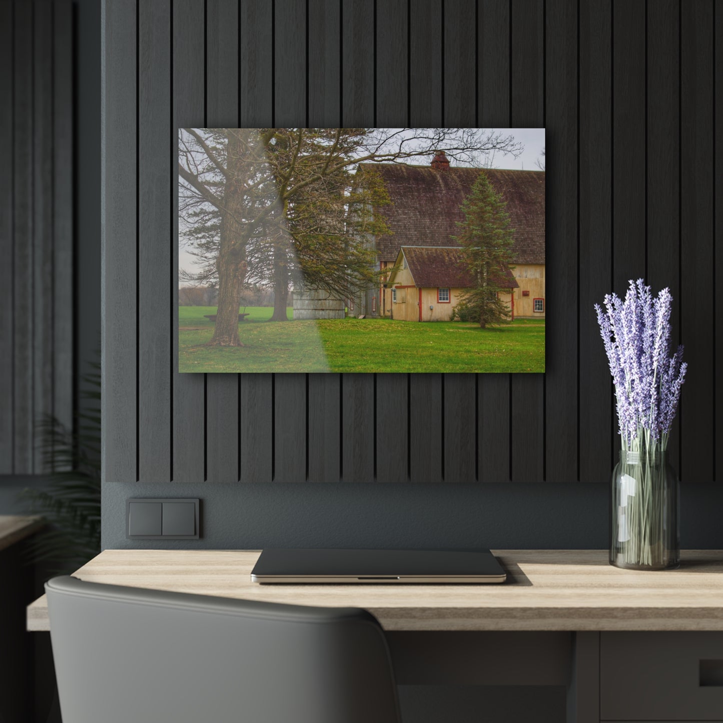 U R There Photography Romeo Van Dyke Grey Rustic Farmhouse Acrylic Wall Print