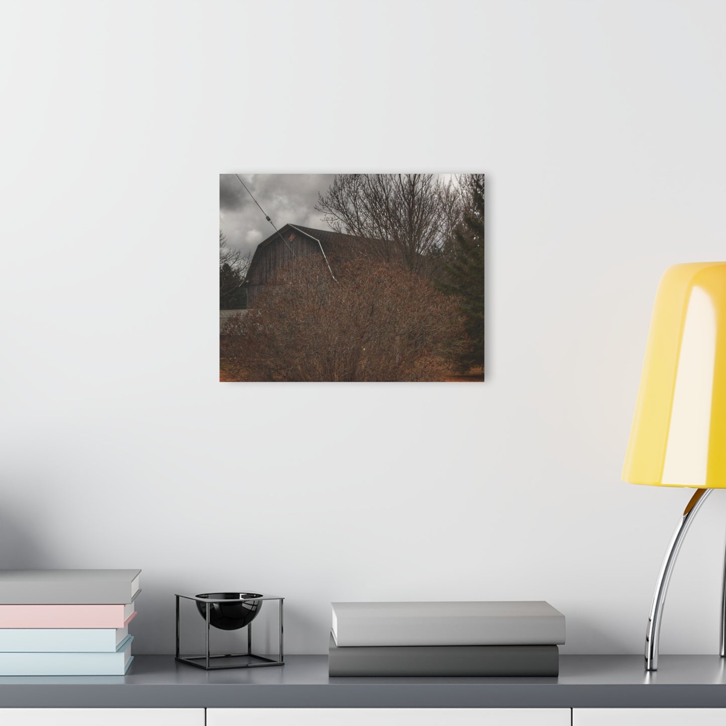 U R There Photography Caro Grey Hidden Rustic Farmhouse Acrylic Wall Print