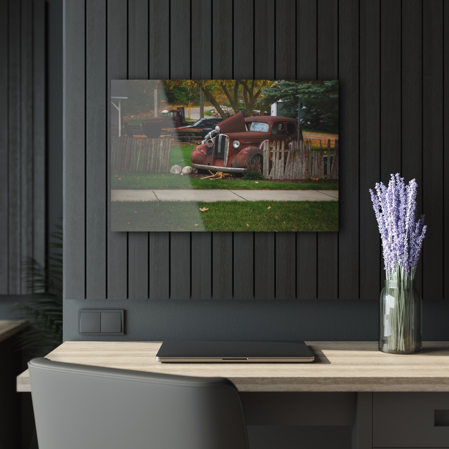 U R There Photography Oak Road Metamora Mechanics Rustic Farmhouse Acrylic Wall Print