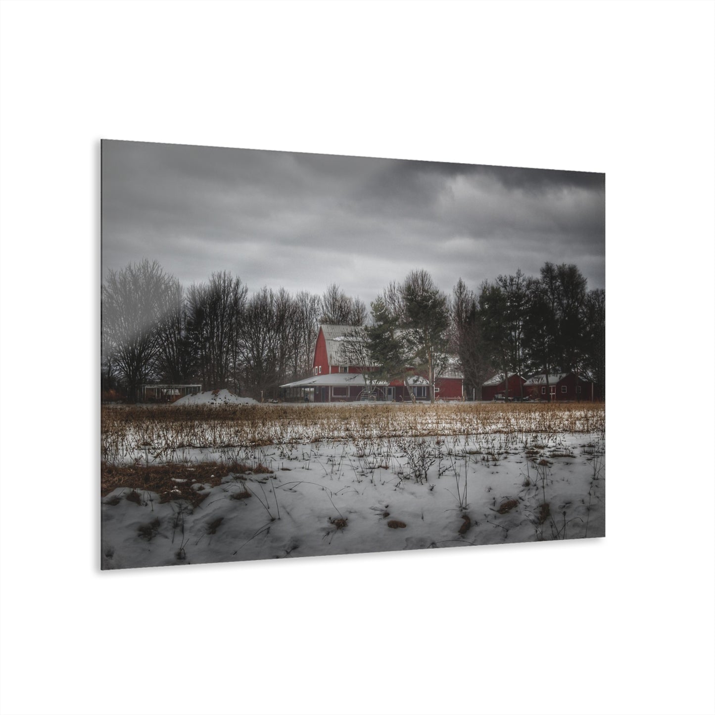 Rustic Farmhouse Wall Print Featuring Across the Field in Thornville