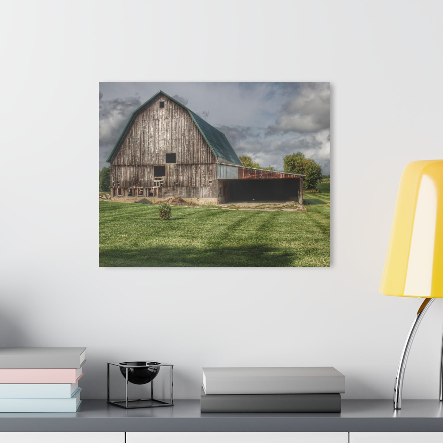 U R There Photography Bishop Grey II Rustic Farmhouse Acrylic Wall Print