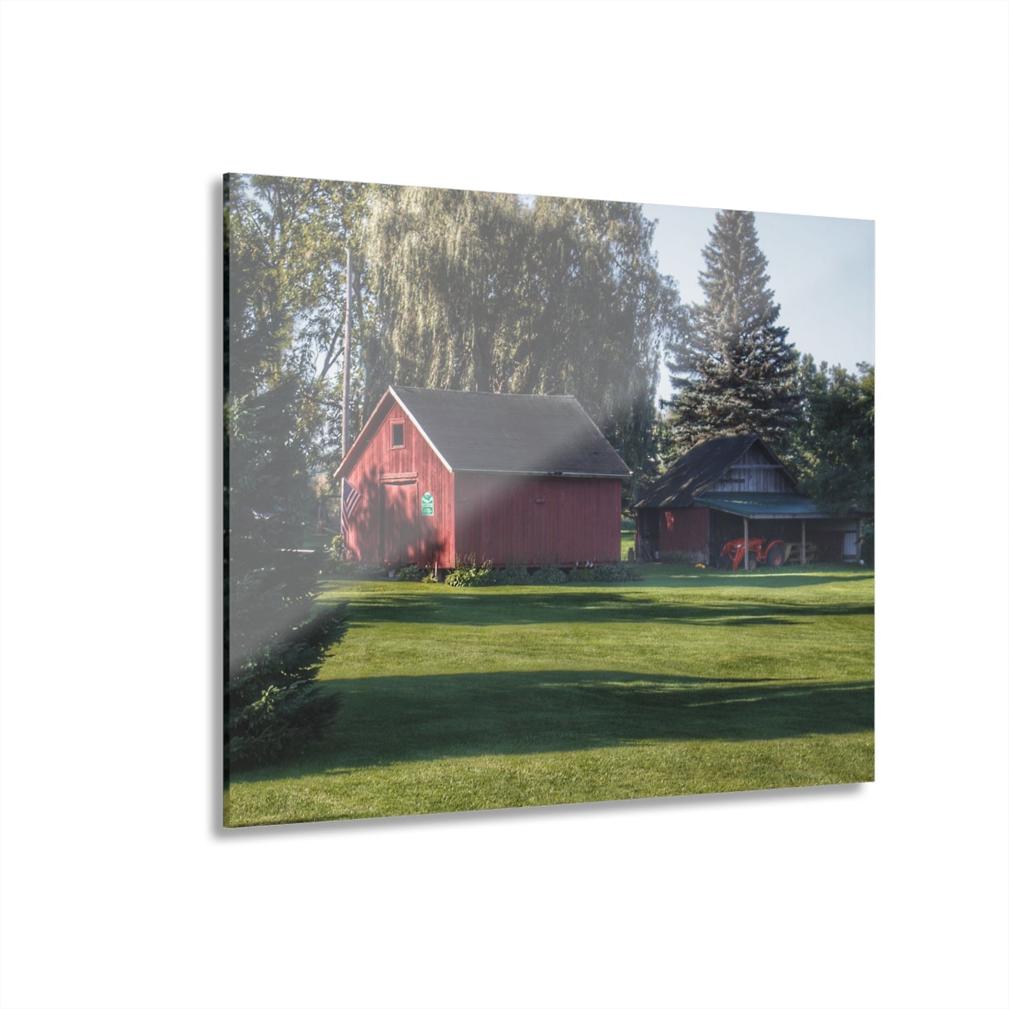 U R There Photography Rochester Road Mini-Reds Rustic Farmhouse Acrylic Wall Print