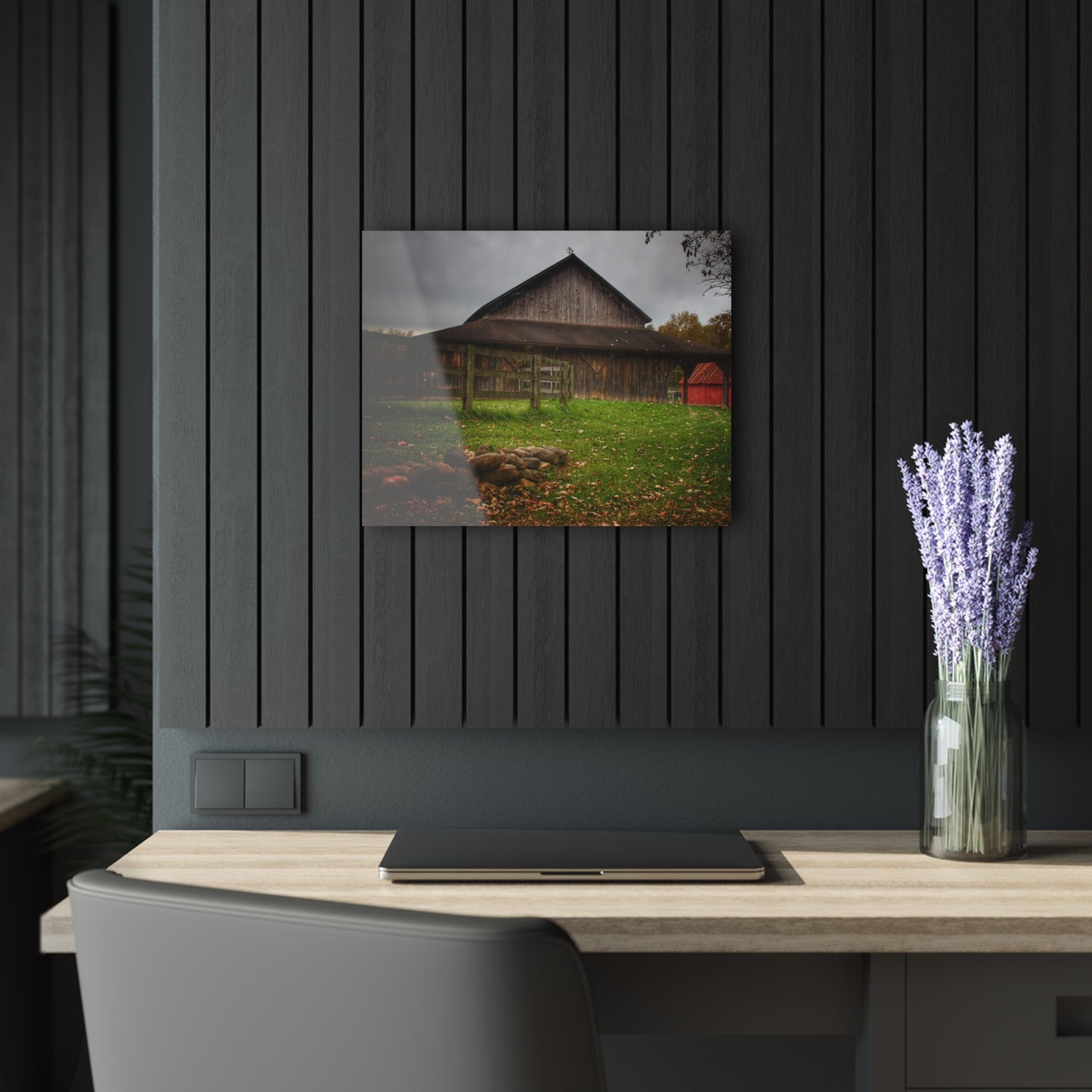 U R There Photography Chalet Grey II Rustic Farmhouse Acrylic Wall Print