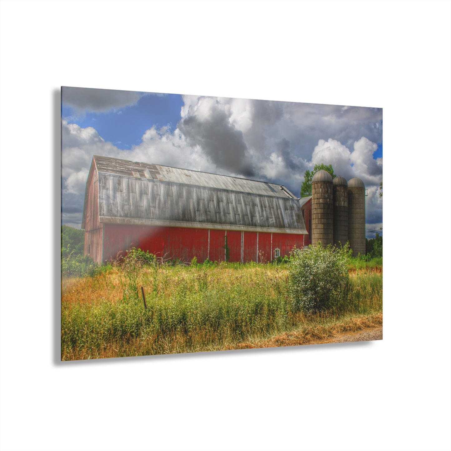 U R There Photography Shelby Red I Rustic Farmhouse Acrylic Wall Print
