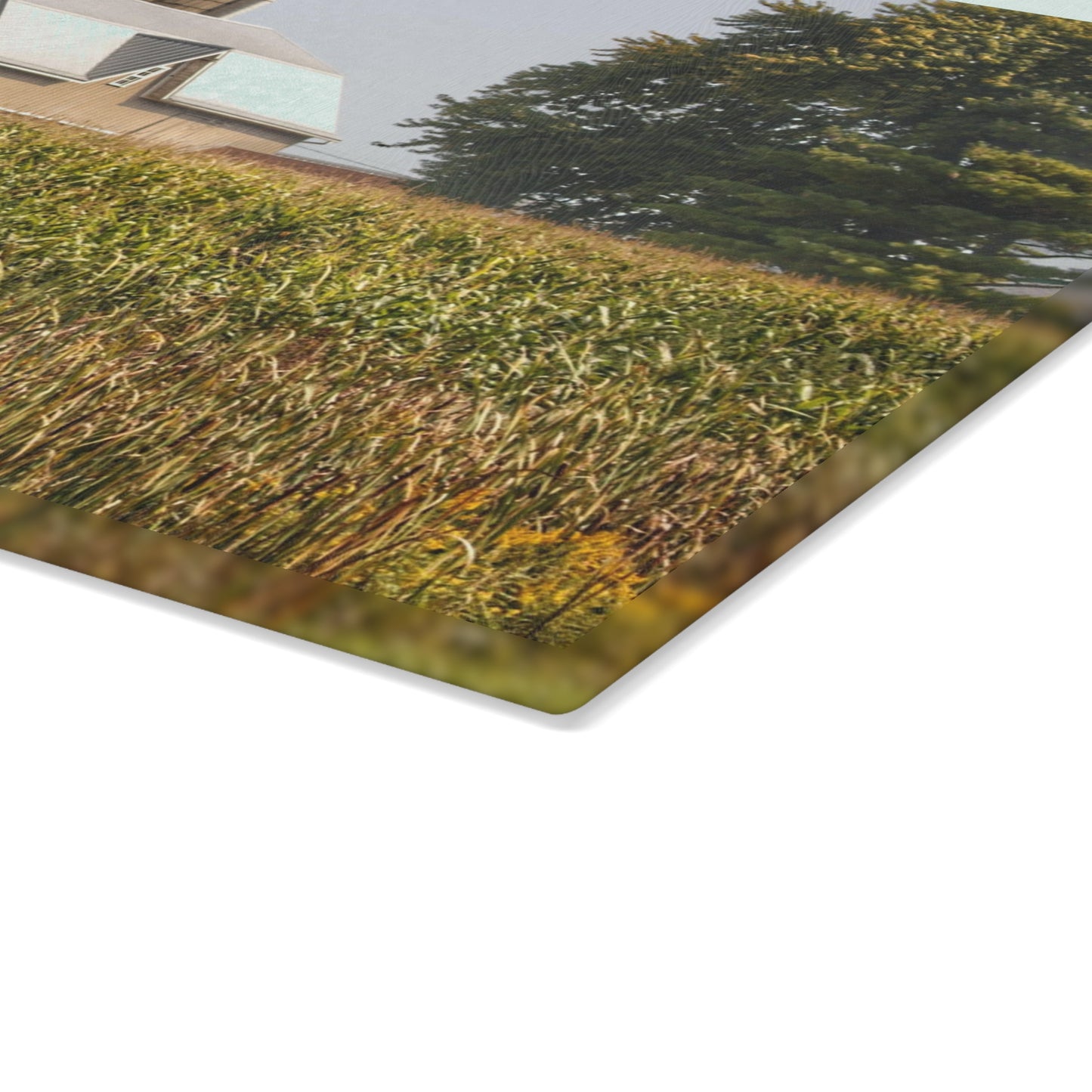 U R There Photography Beyond the September Corn on Swaffer Rustic Farmhouse Tempered-Glass Cutting Board
