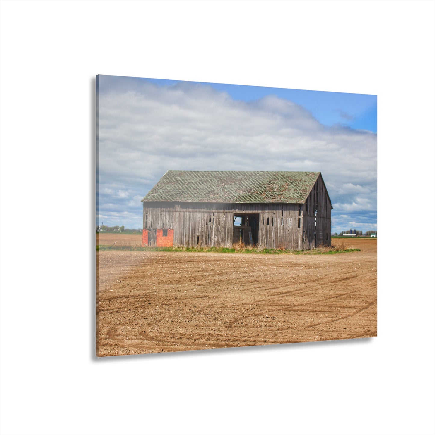 U R There Photography Rescue Road Grey Rustic Farmhouse Acrylic Wall Print