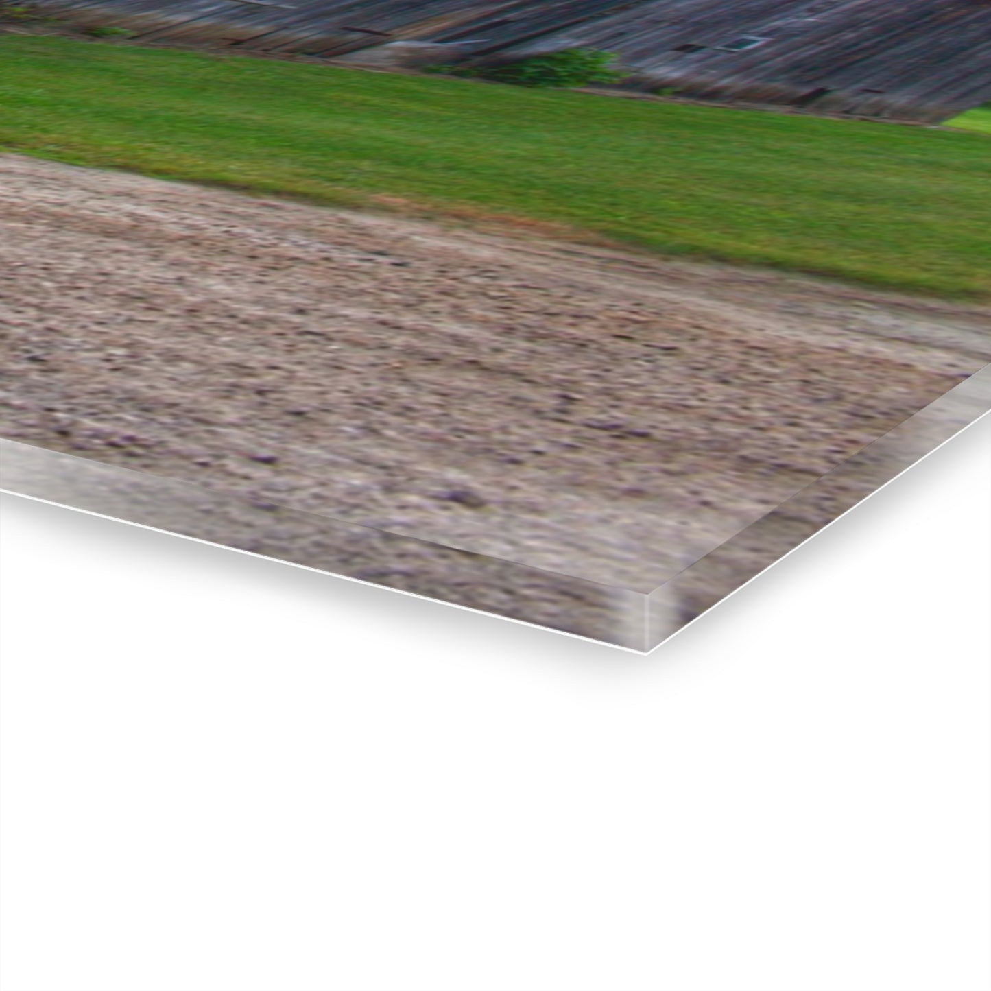 U R There Photography Schoenherr Road Grey I Rustic Farmhouse Acrylic Wall Print