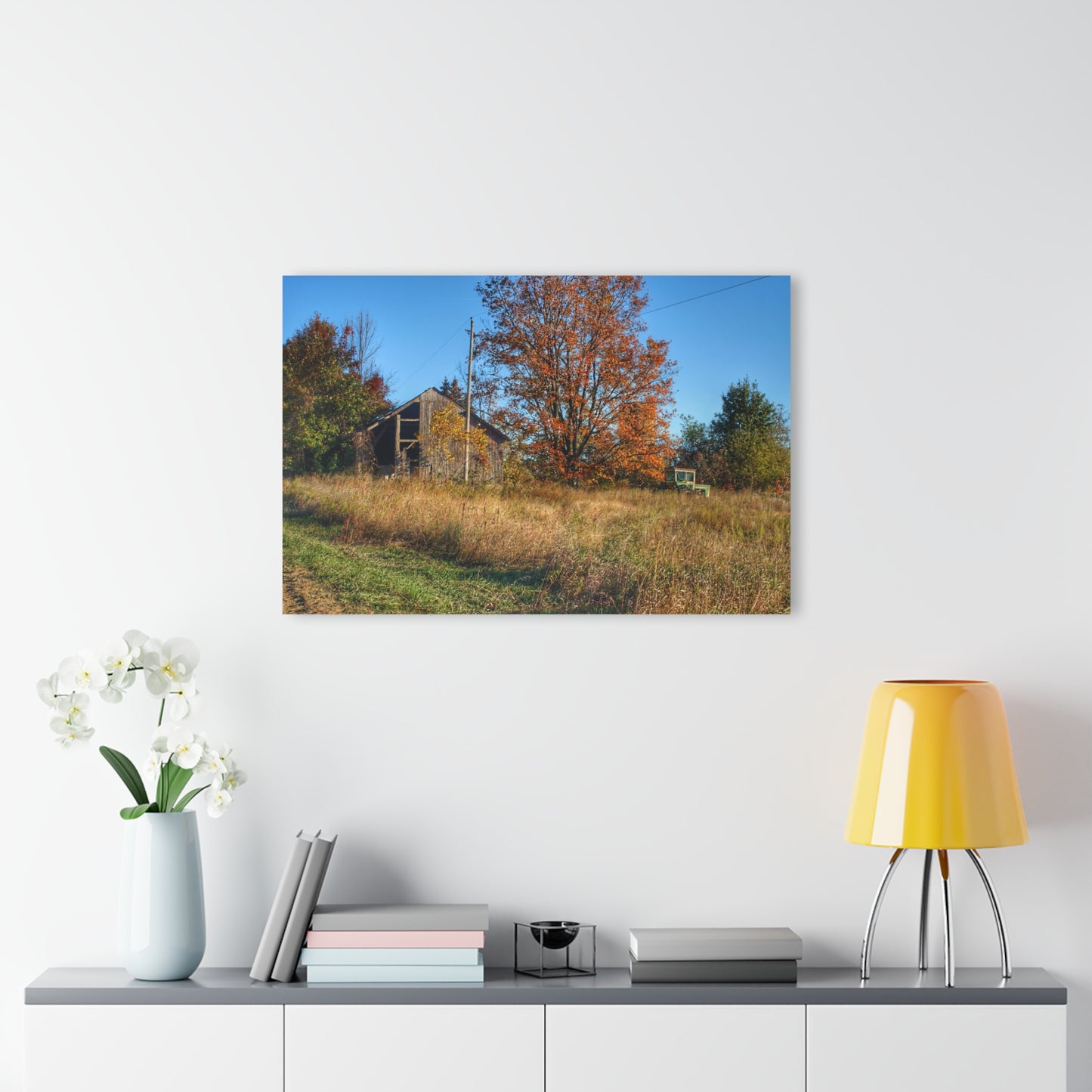U R There Photography Clothier Road Grey Rustic Farmhouse Acrylic Wall Print