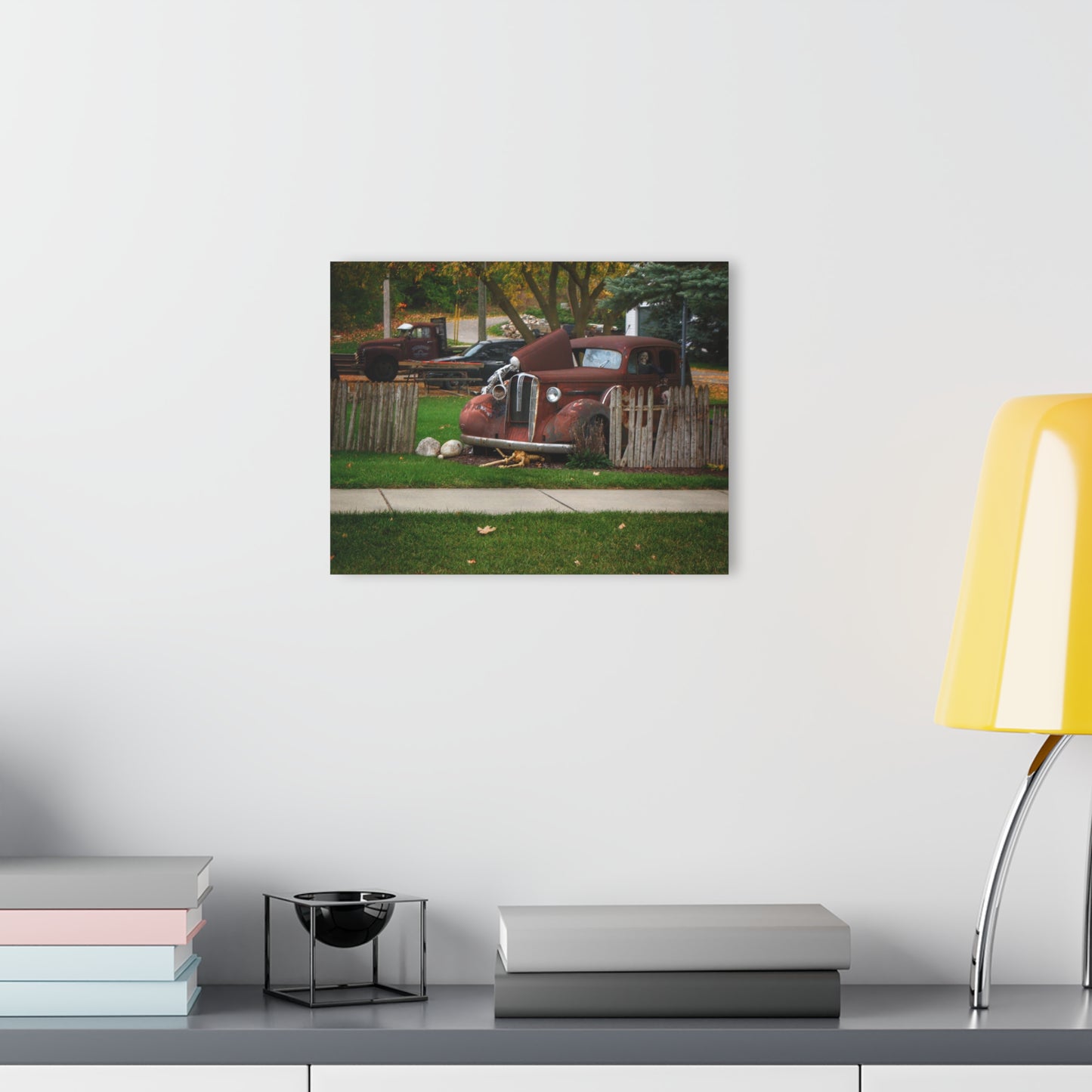 U R There Photography Oak Road Metamora Mechanics Rustic Farmhouse Acrylic Wall Print