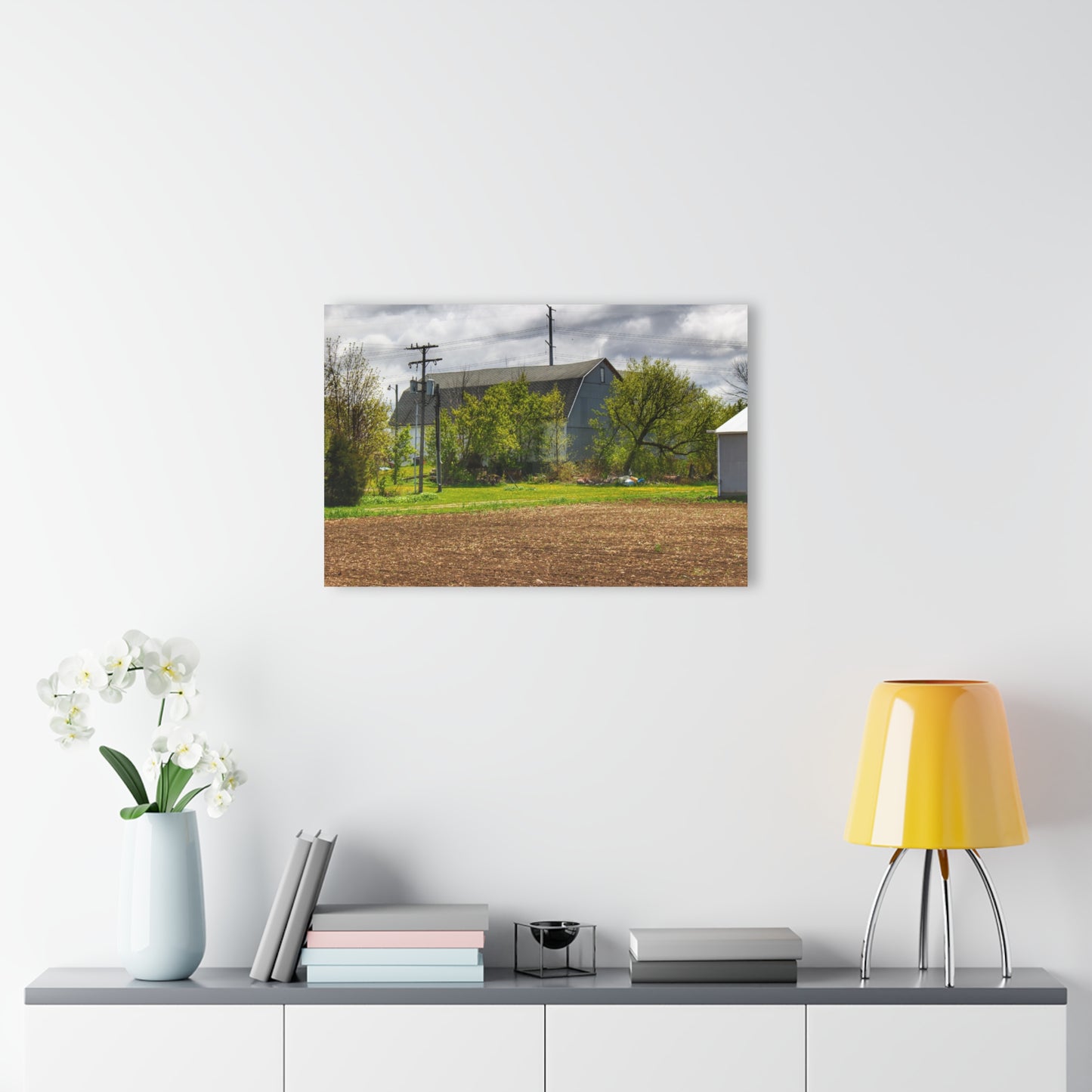 U R There Photography Rescue Road Old Grey Rustic Farmhouse Acrylic Wall Print