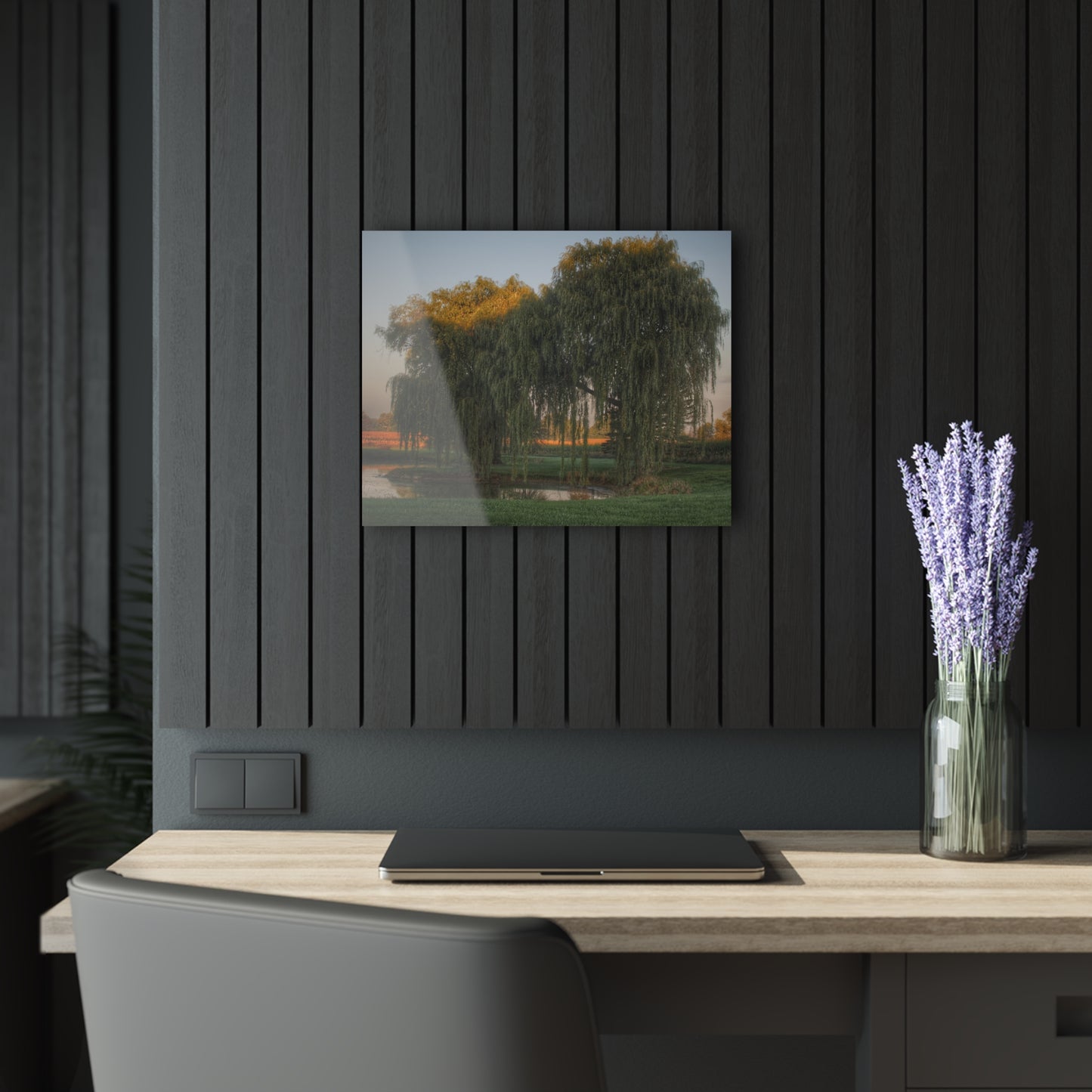 U R There Photography Sunrise on Willow Pond I Rustic Farmhouse Acrylic Wall Print