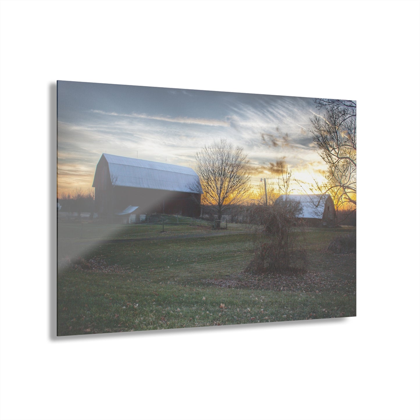 U R There Photography Ortonville Red Rustic Farmhouse Acrylic Wall Print