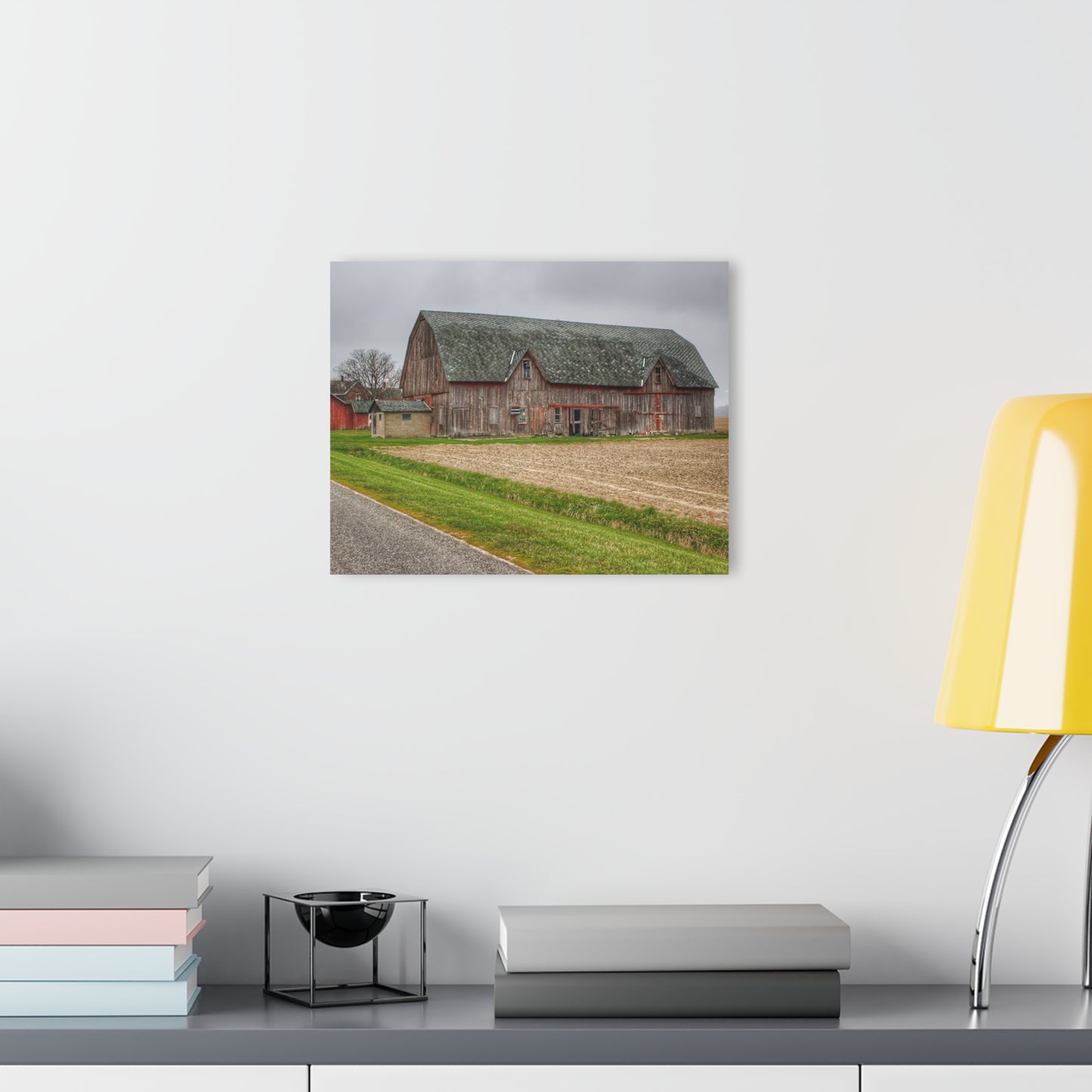 U R There Photography Roedel Roadside Reds I Rustic Farmhouse Acrylic Wall Print