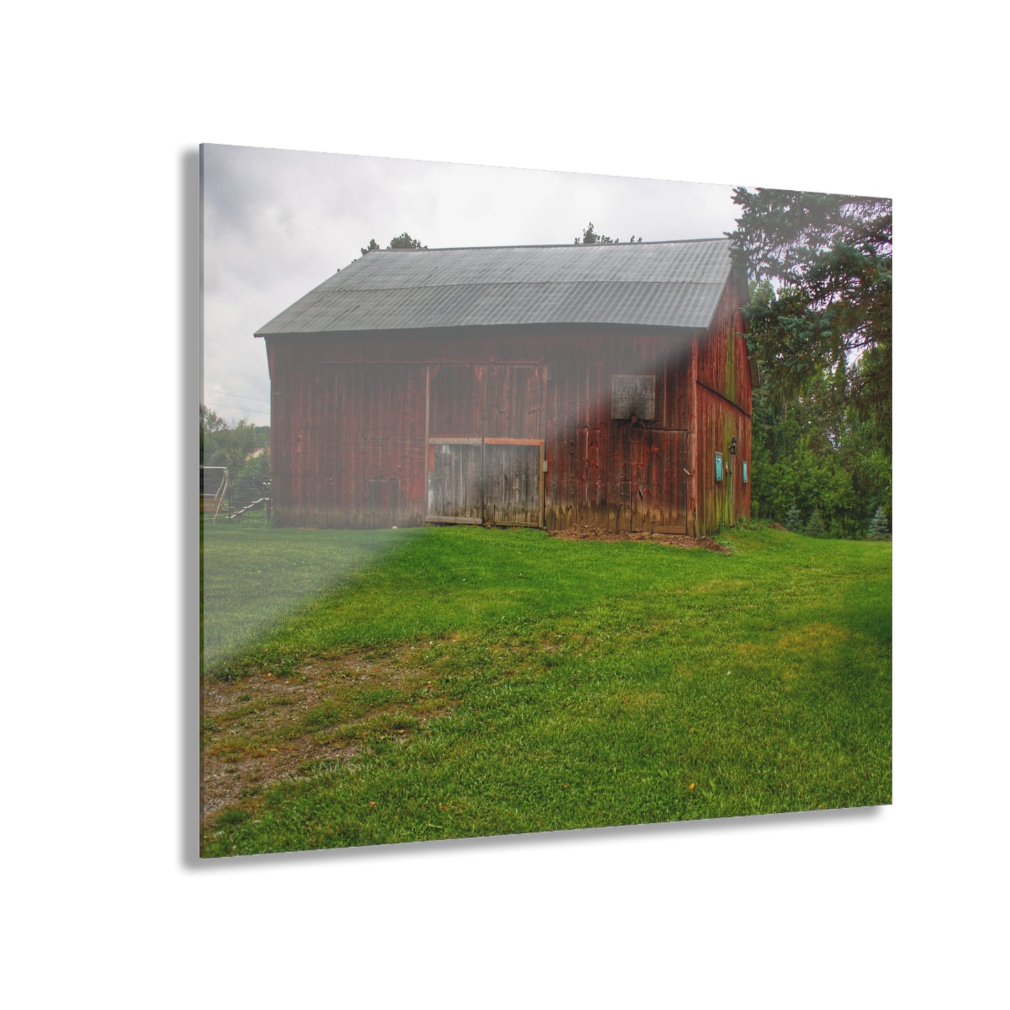 U R There Photography Rusted Red of Summer Rustic Farmhouse Acrylic Wall Print