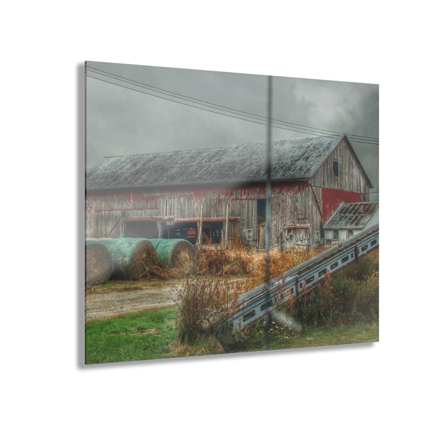 U R There Photography Richville Road Grey I Rustic Farmhouse Acrylic Wall Print