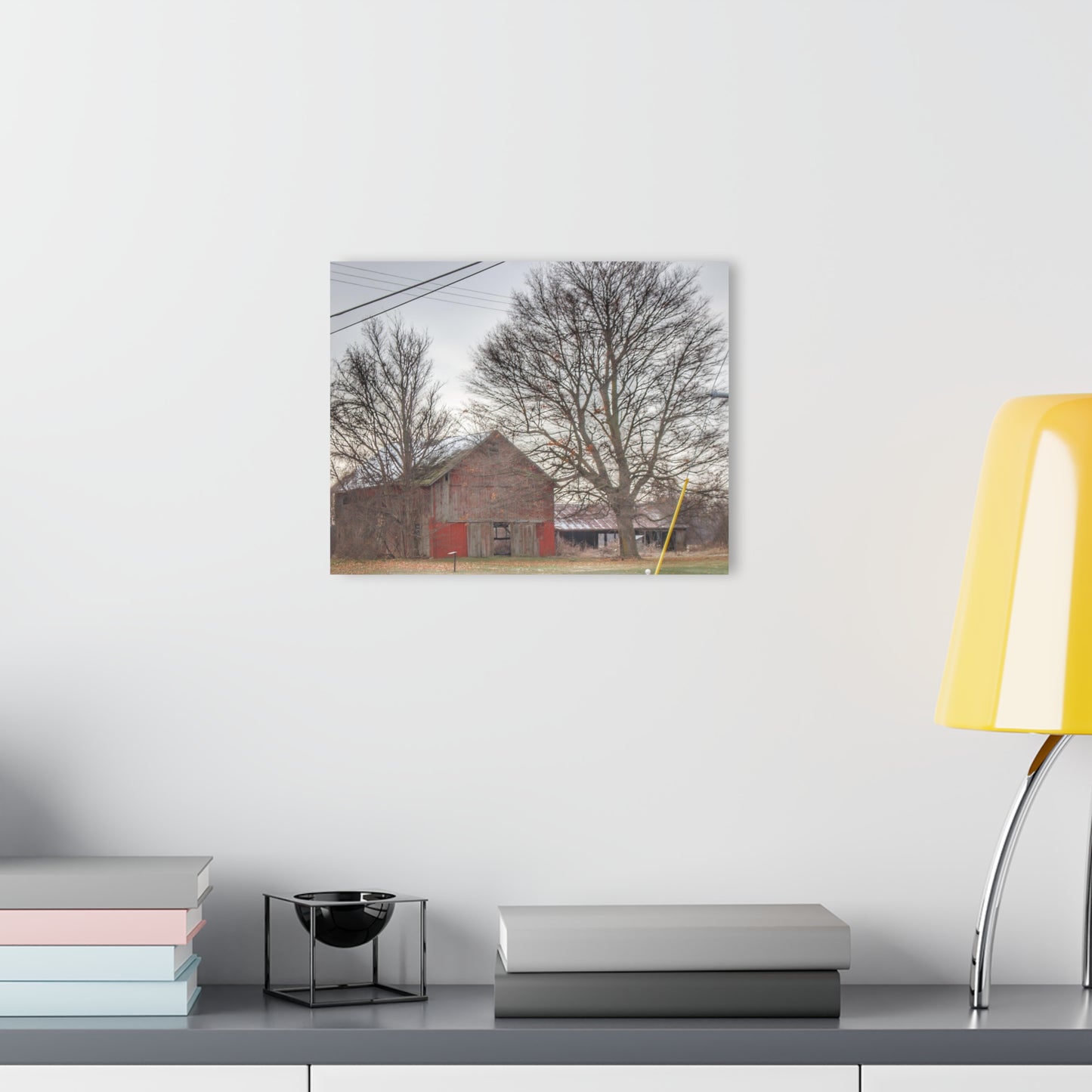 U R There Photography Almont Van Dyke Red III Rustic Farmhouse Acrylic Wall Print