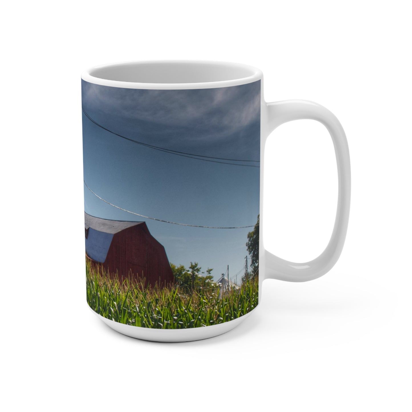 Rustic Farmhouse Coffee Mug featuring Above the Corn on Tuscola Road