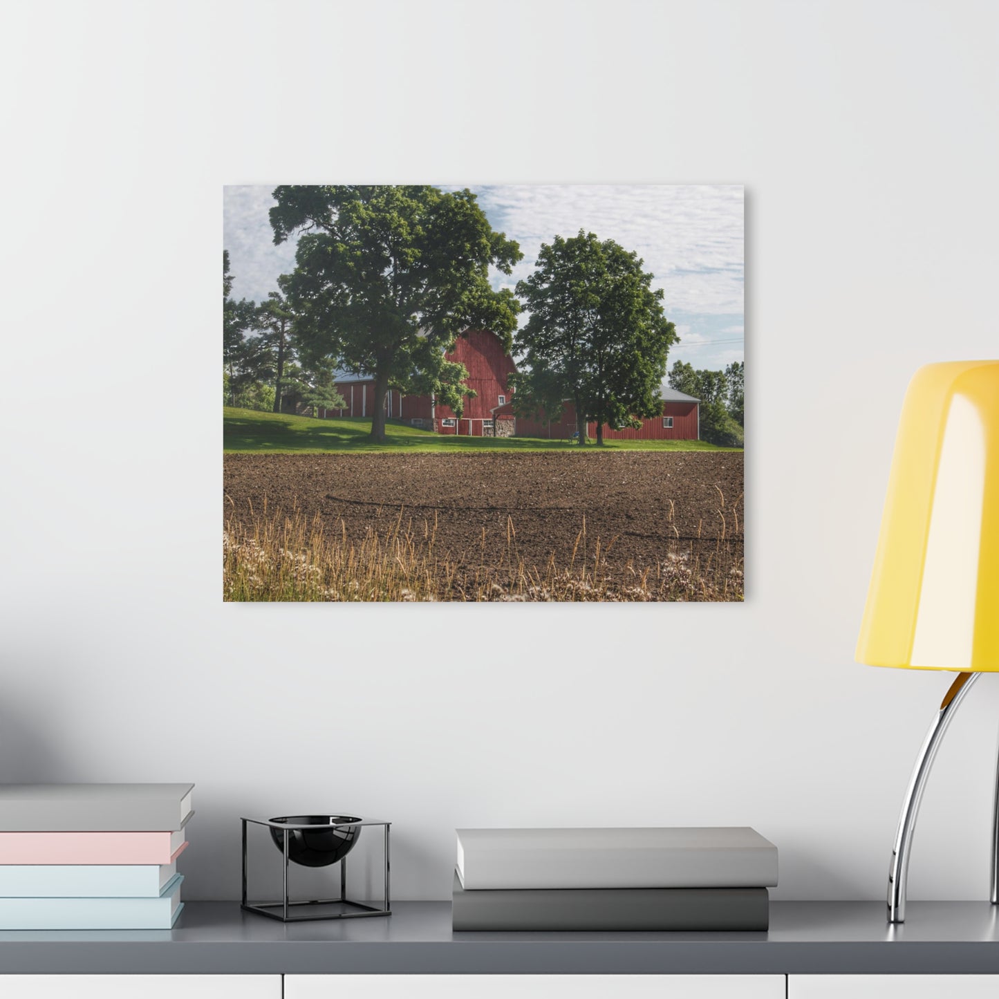 U R There Photography Catlin Road Red II Rustic Farmhouse Acrylic Wall Print