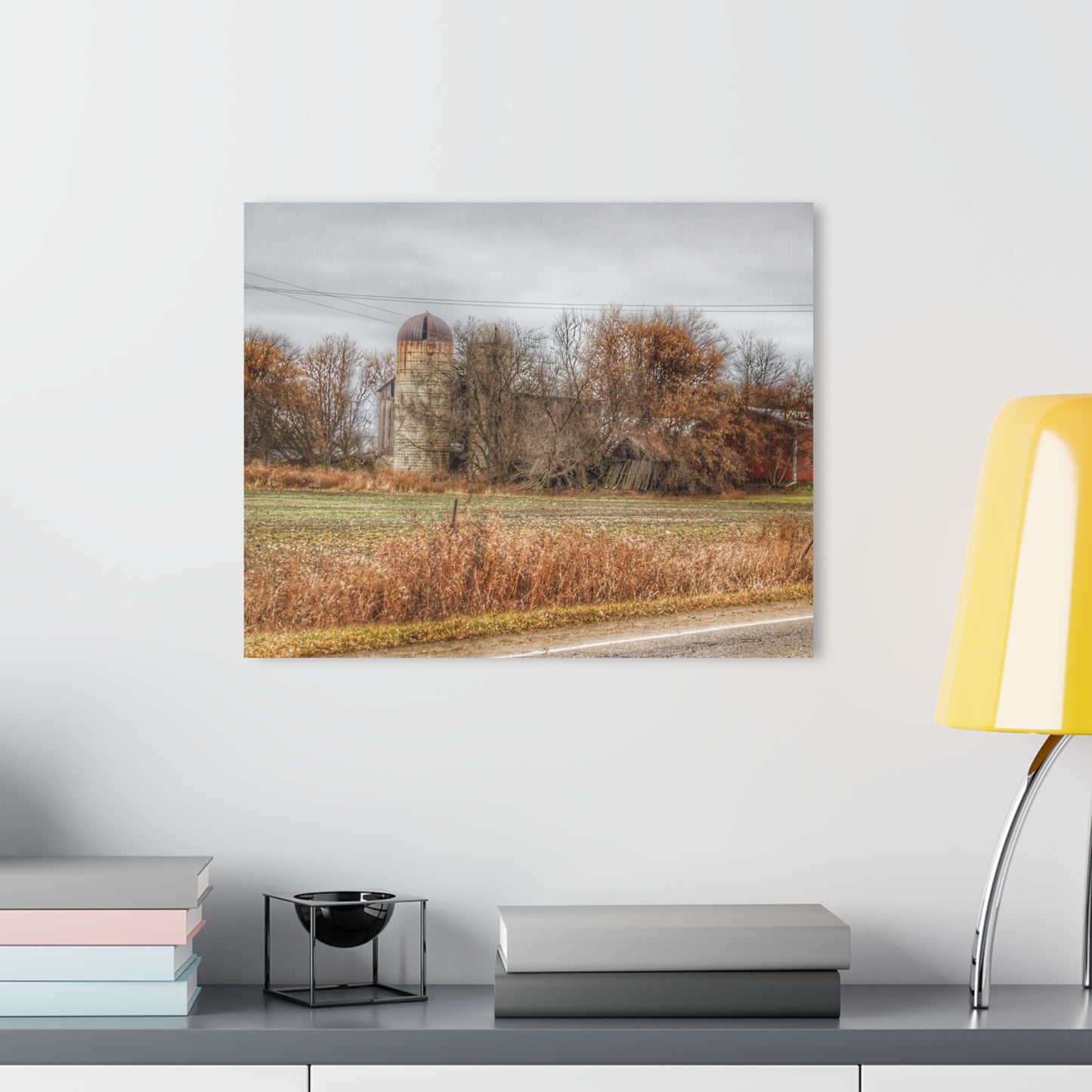 U R There Photography Burnside Road Grey II Rustic Farmhouse Acrylic Wall Print