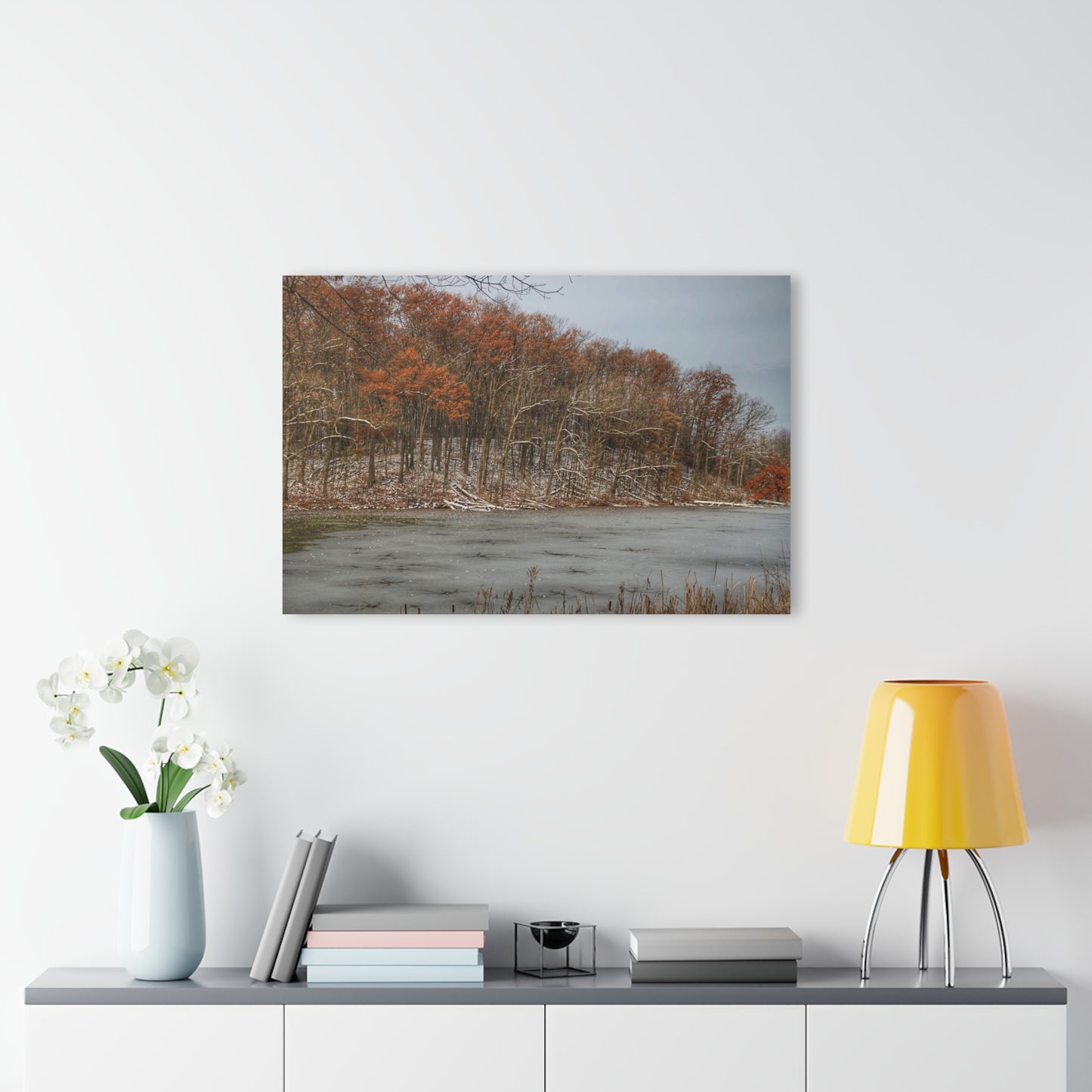 U R There Photography The Freeze of Thornville Rustic Farmhouse Acrylic Wall Print