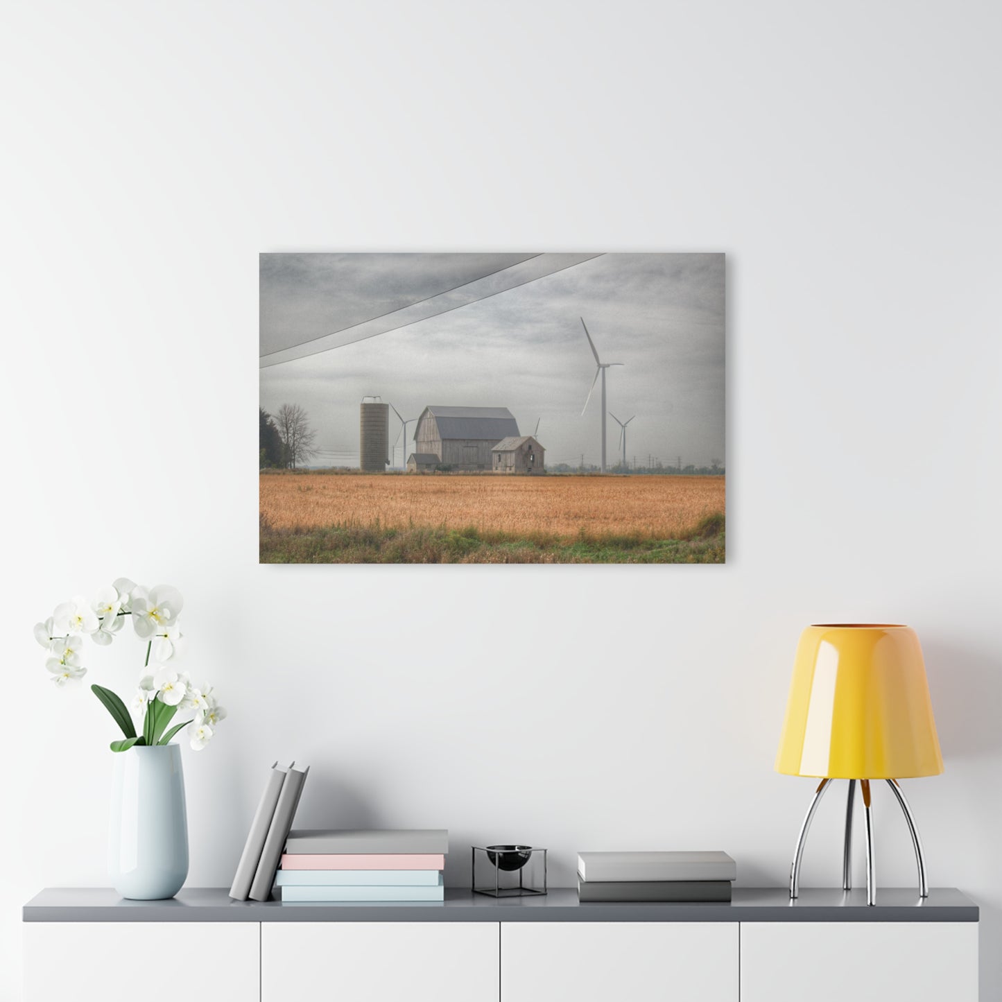 U R There Photography Pinabog Greys Rustic Farmhouse Acrylic Wall Print 14 "x 11"