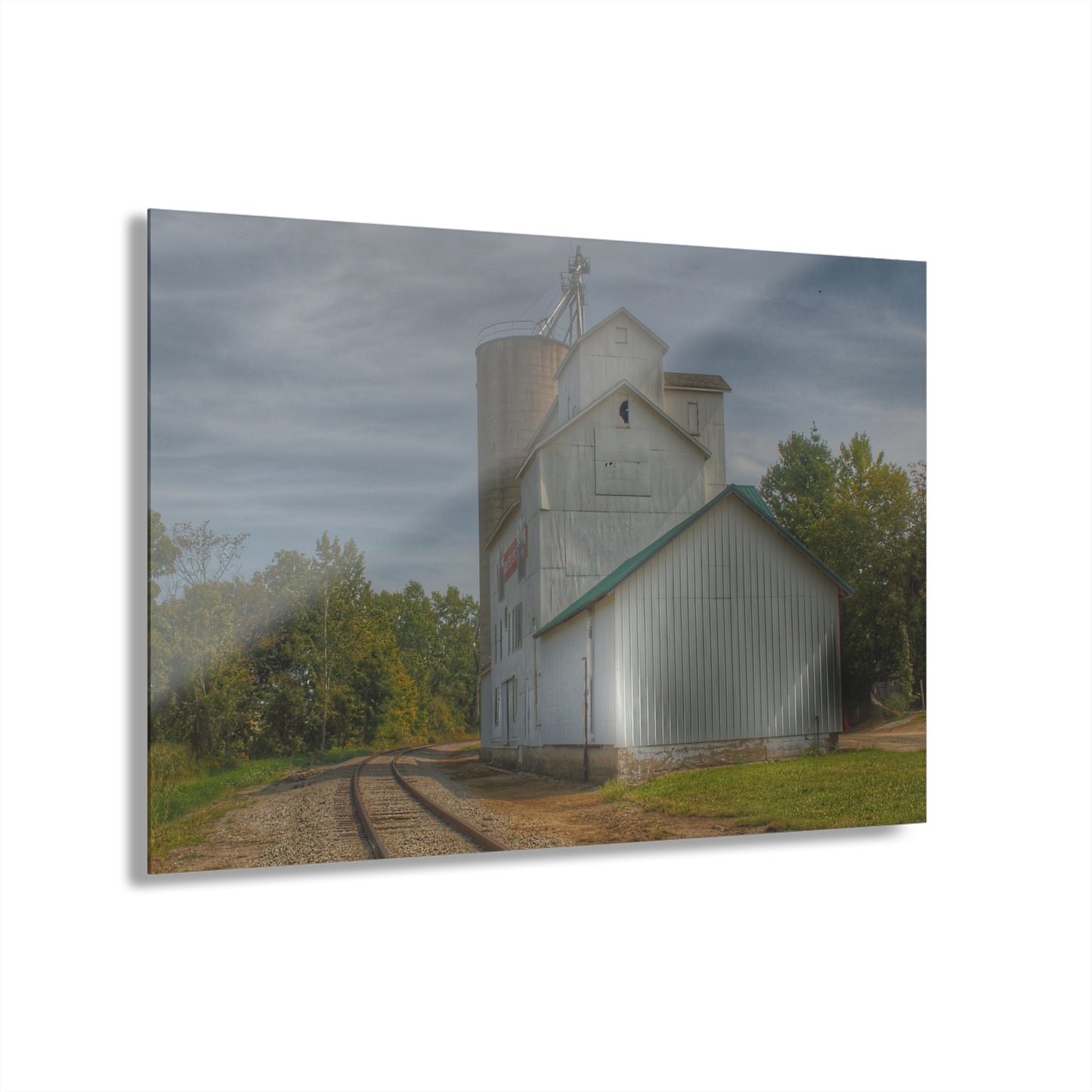 U R There Photography Aside the Tracks in Mayville Rustic Farmhouse Acrylic Wall Print