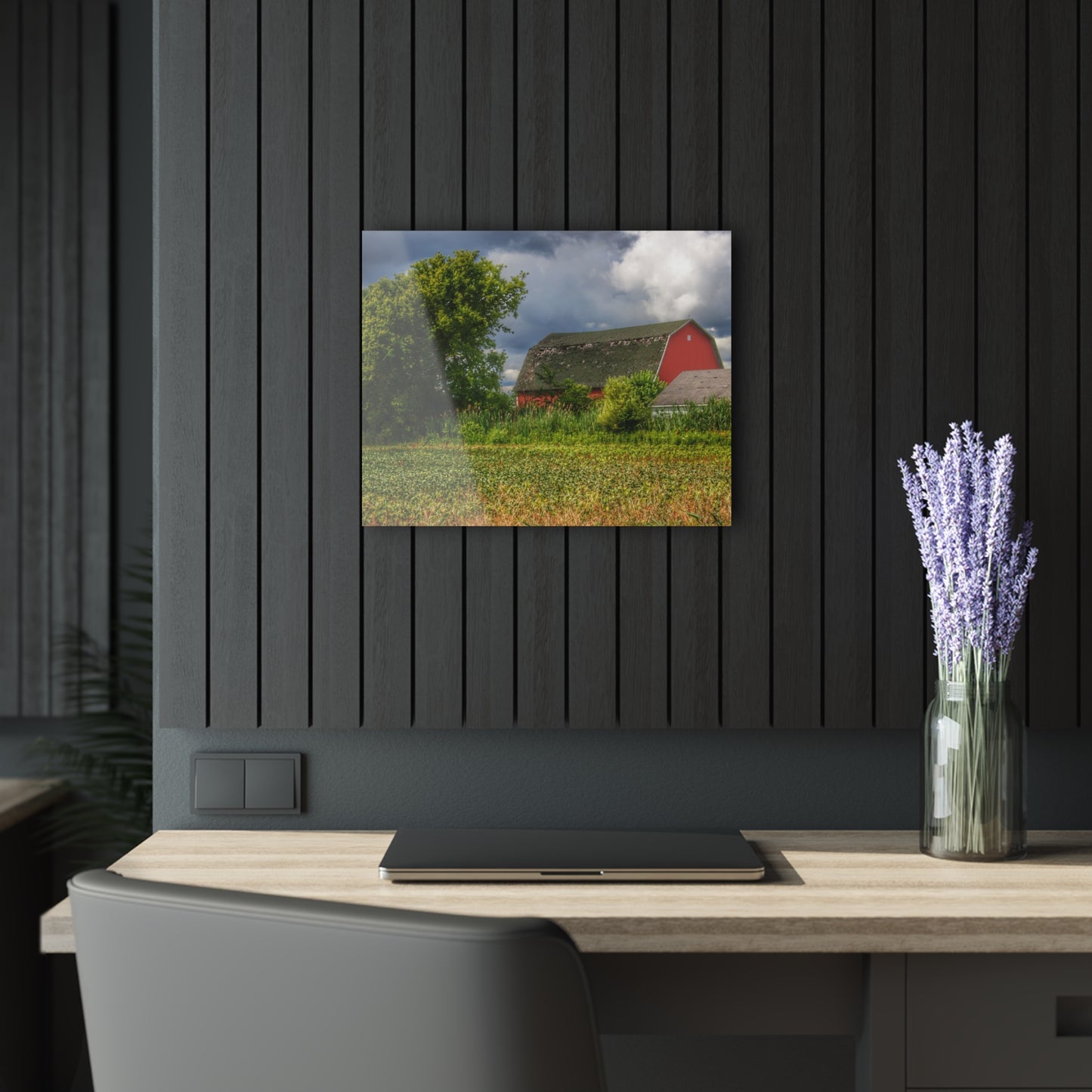 U R There Photography Shelby Red IV Rustic Farmhouse Acrylic Wall Print