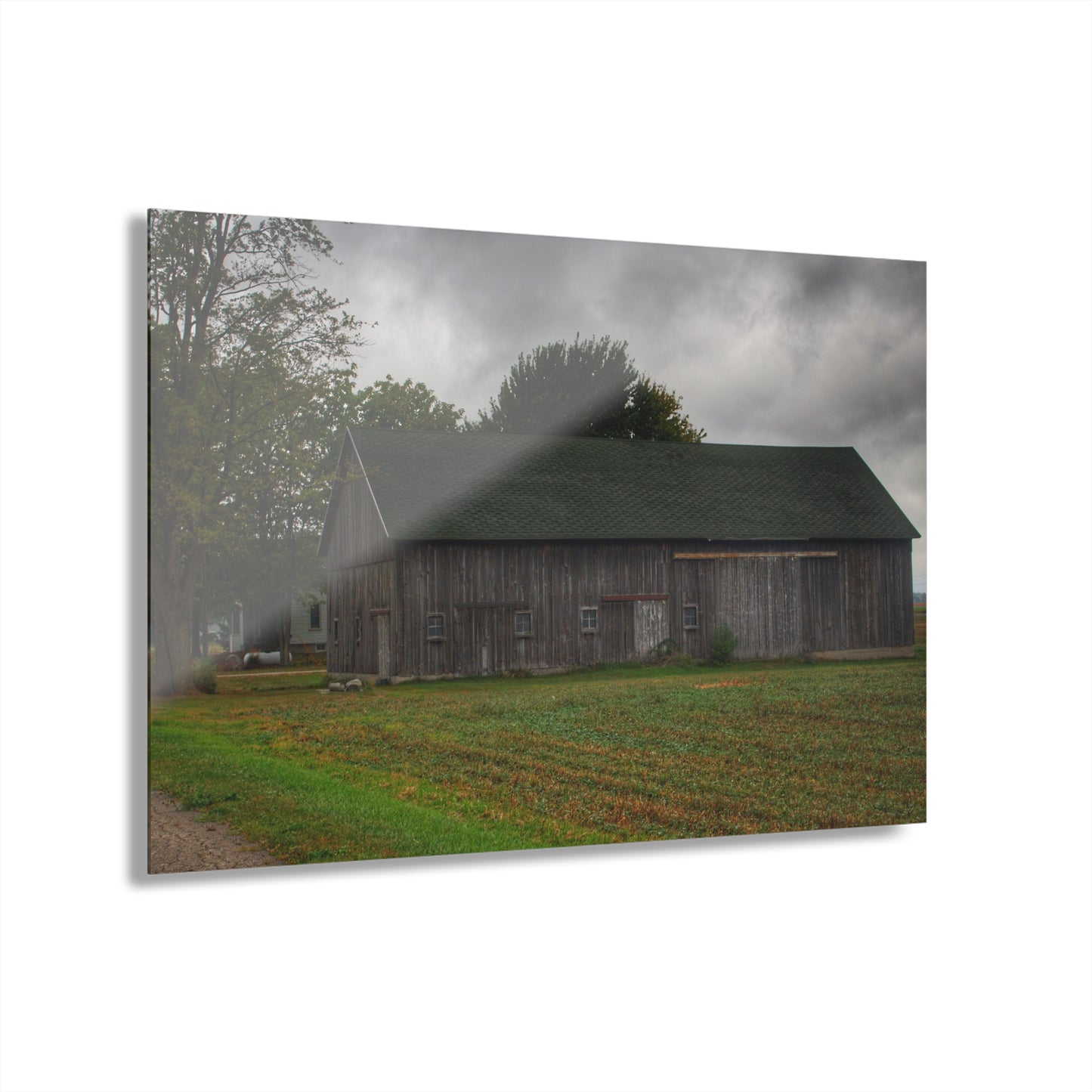 U R There Photography Weaver Road Grey Rustic Farmhouse Acrylic Wall Print
