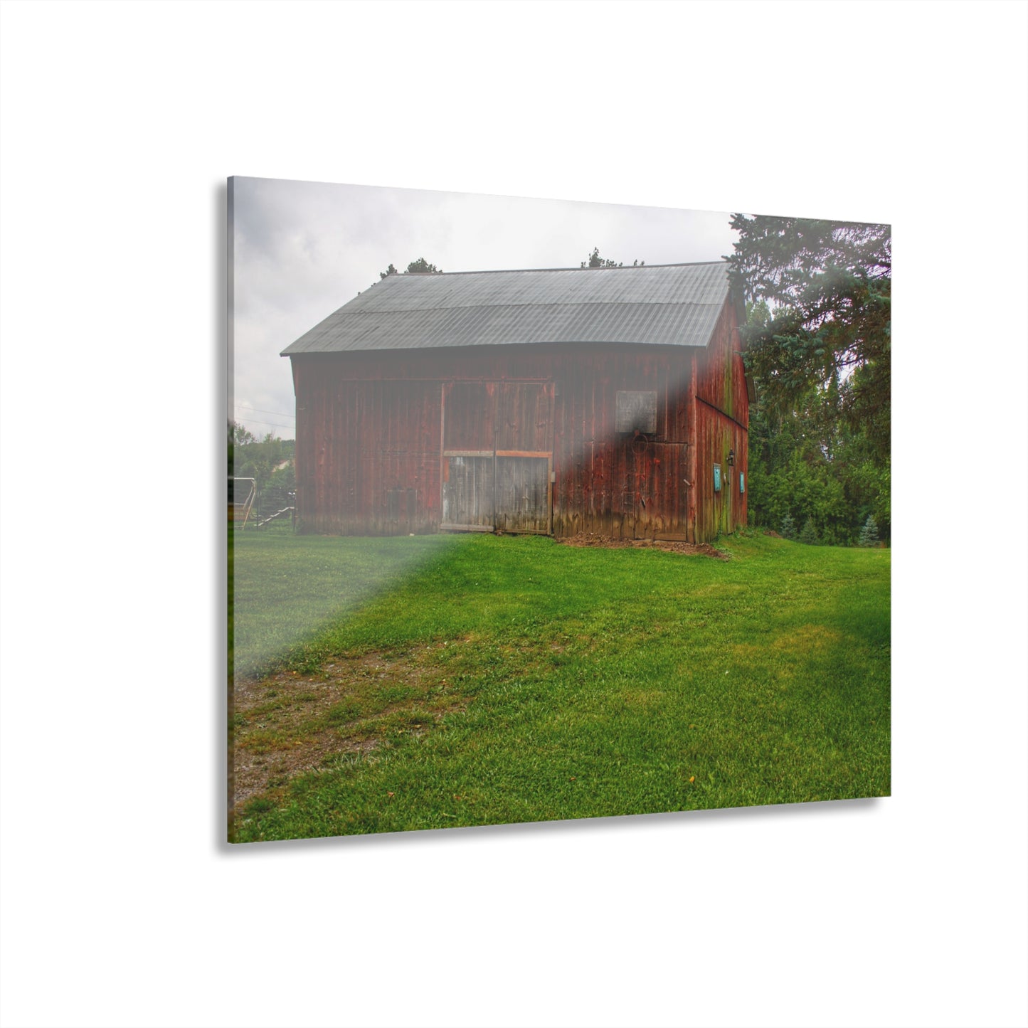 U R There Photography Rusted Red of Summer Rustic Farmhouse Acrylic Wall Print
