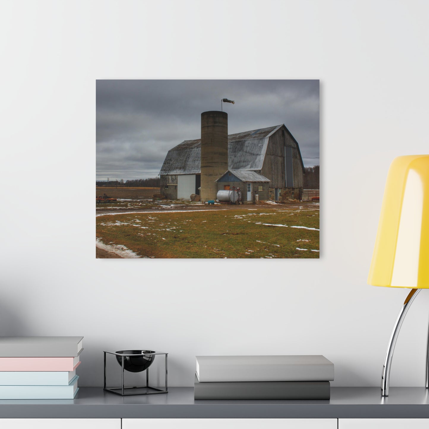 U R There Photography Chapman Road Grey I Rustic Farmhouse Acrylic Wall Print