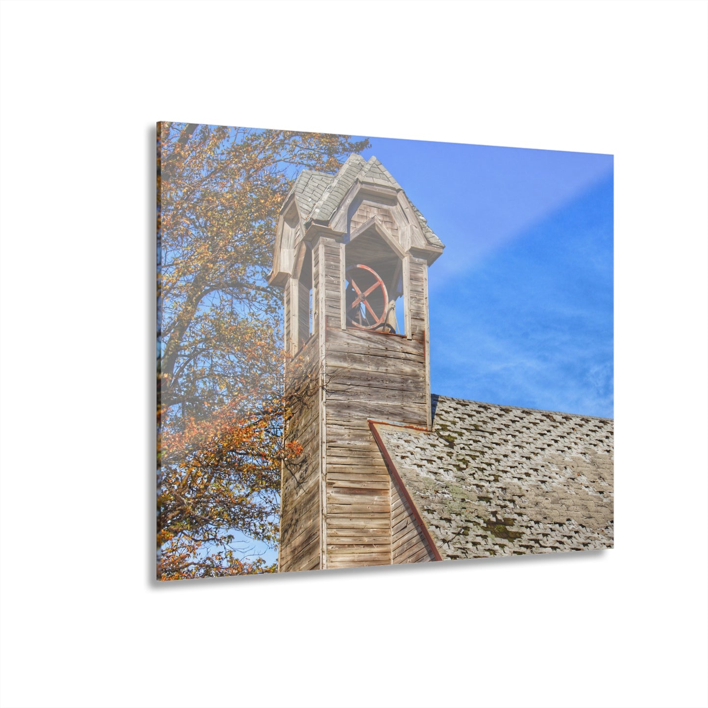 U R There Photography Schoolhouse of Marlette Road II Rustic Farmhouse Acrylic Wall Print