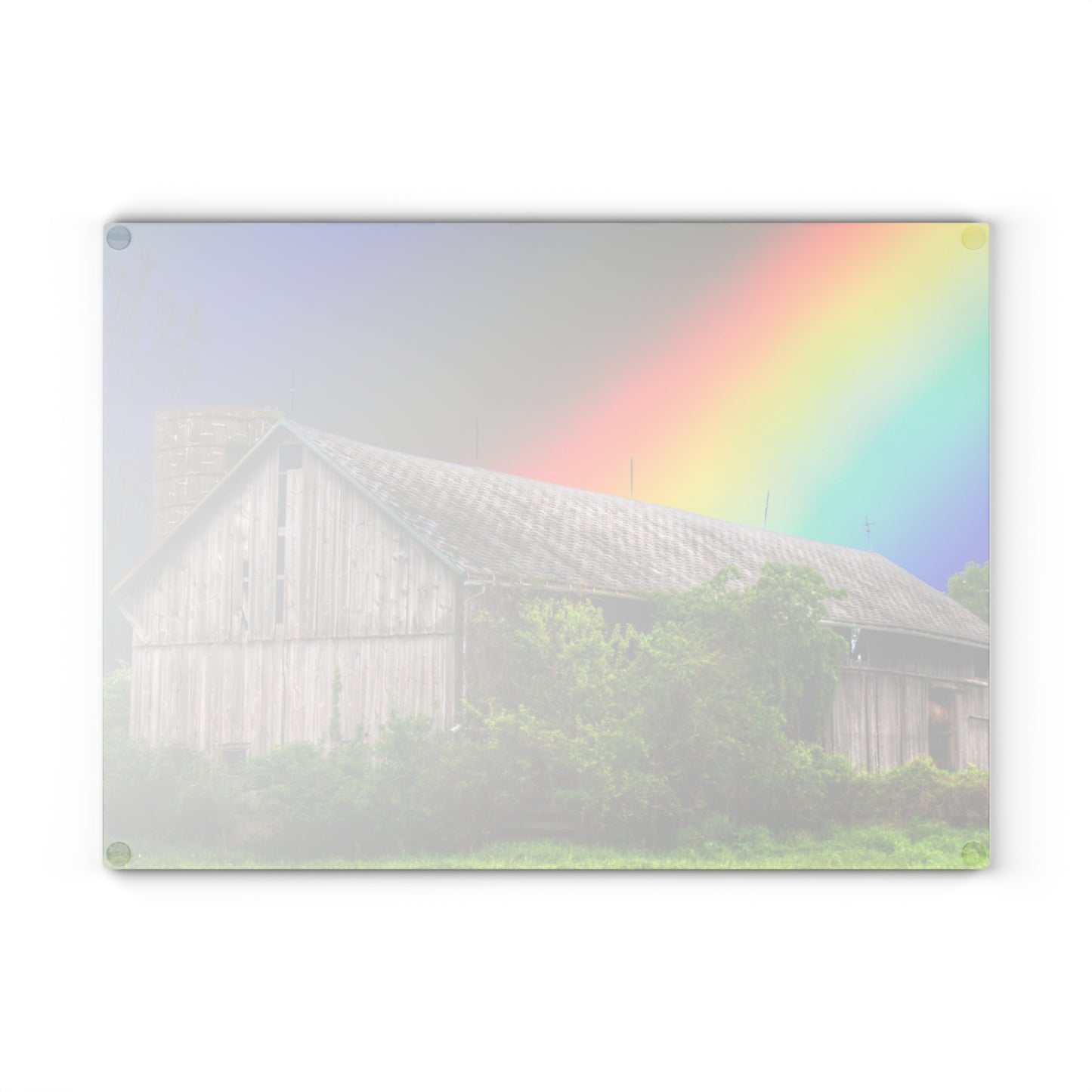 U R There Photography Wilder Road Wonderment Rustic Farmhouse Tempered-Glass Cutting Board