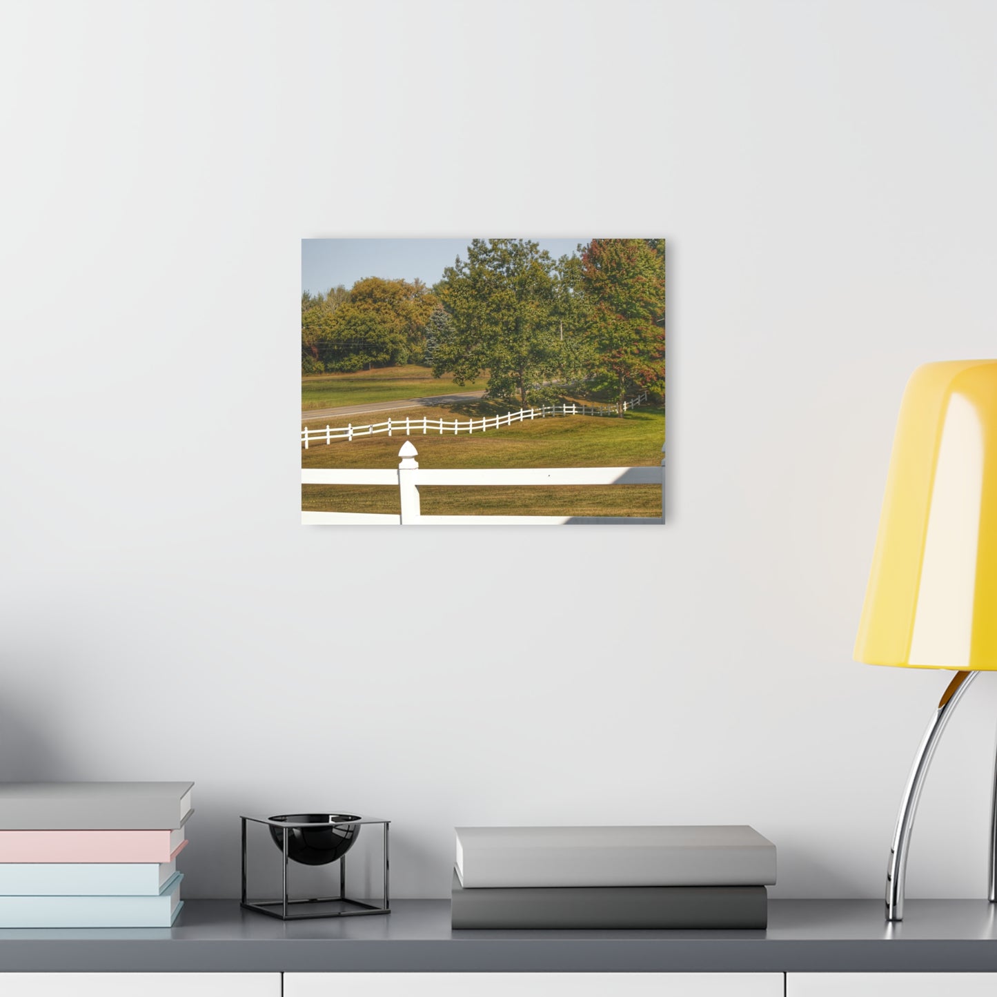 U R There Photography Beyond the White Fences Rustic Farmhouse Acrylic Wall Print