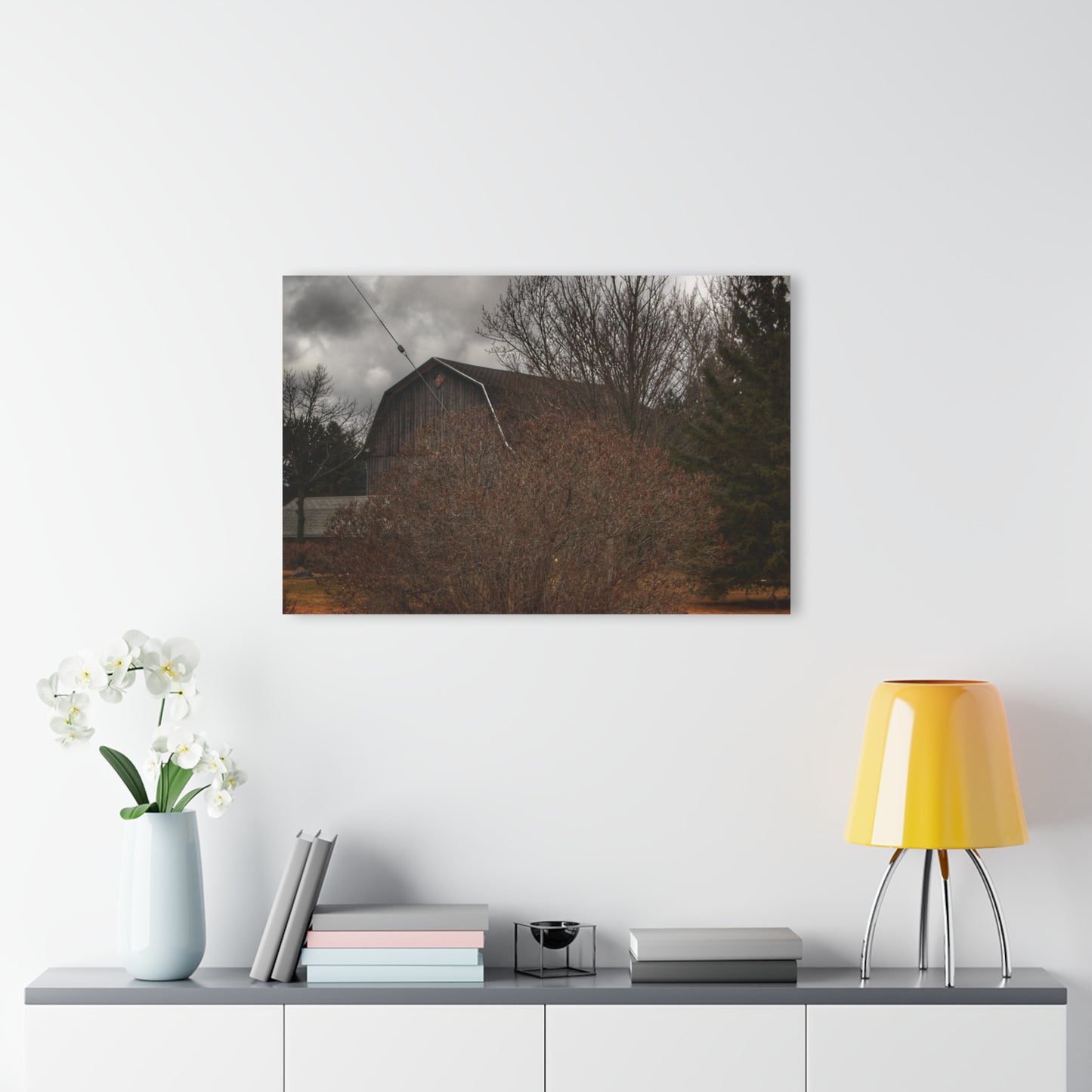 U R There Photography Caro Grey Hidden Rustic Farmhouse Acrylic Wall Print