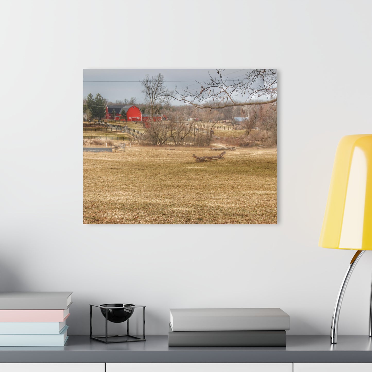 U R There Photography Beyond the Trees on Rock Valley Road Rustic Farmhouse Acrylic Wall Print