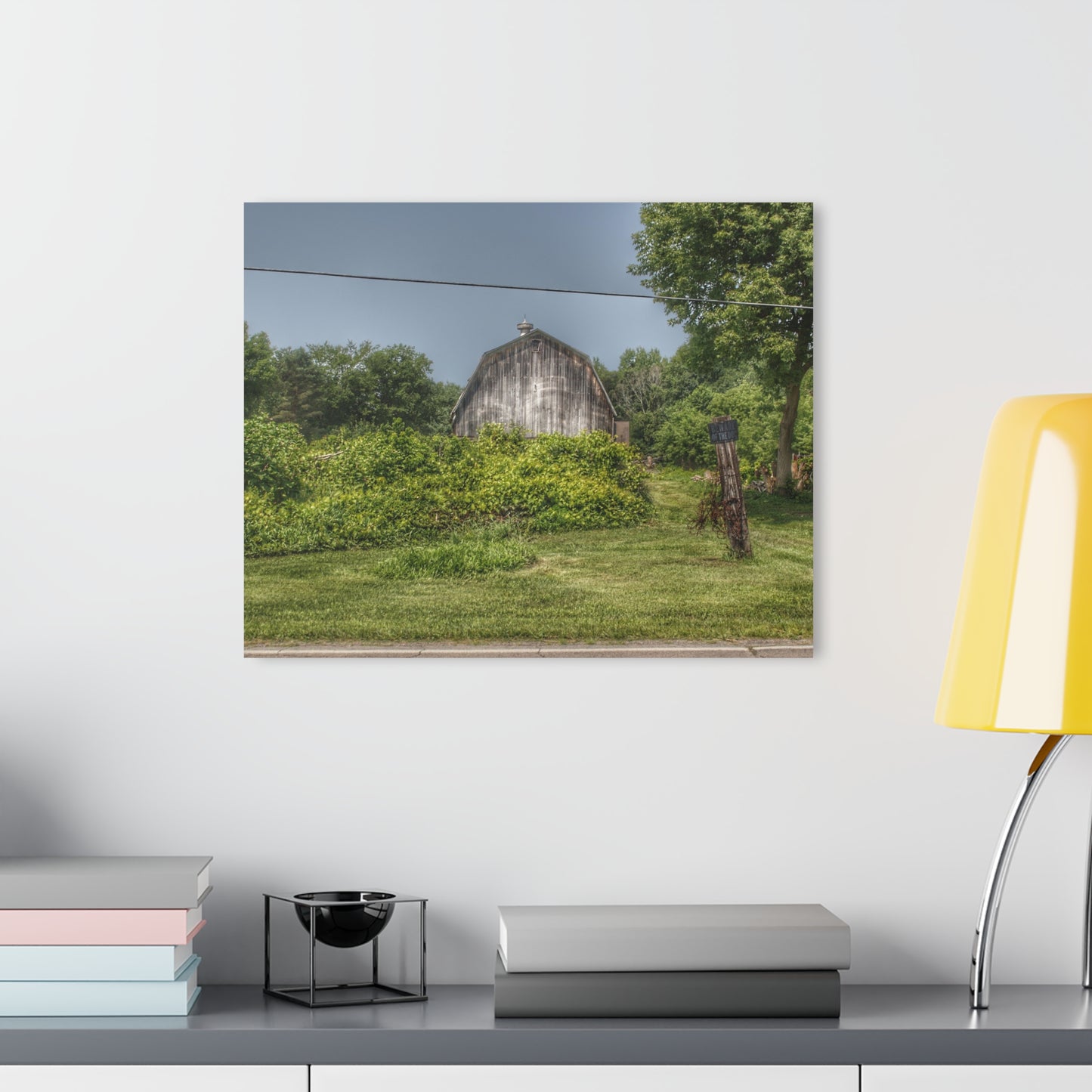 U R There Photography Vassar Road Hidden Grey I Rustic Farmhouse Acrylic Wall Print