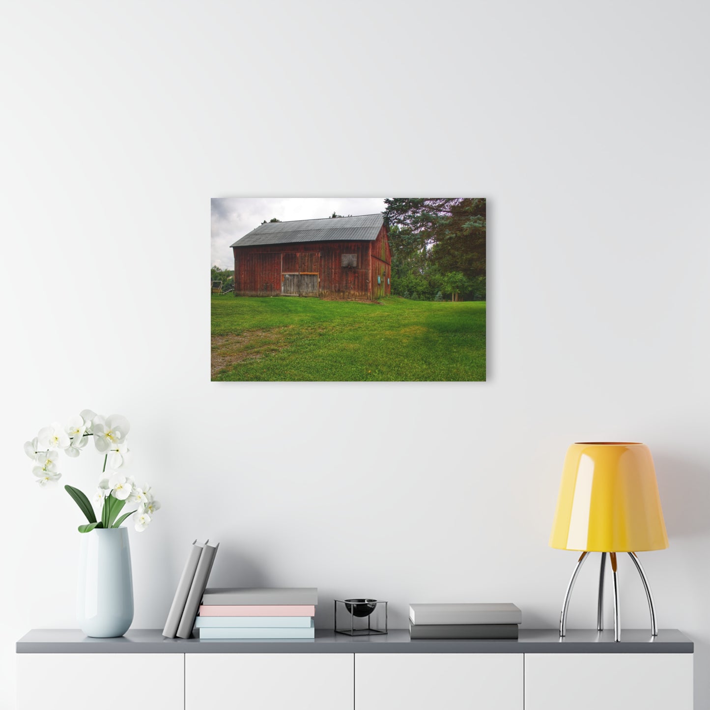 U R There Photography Rusted Red of Summer Rustic Farmhouse Acrylic Wall Print