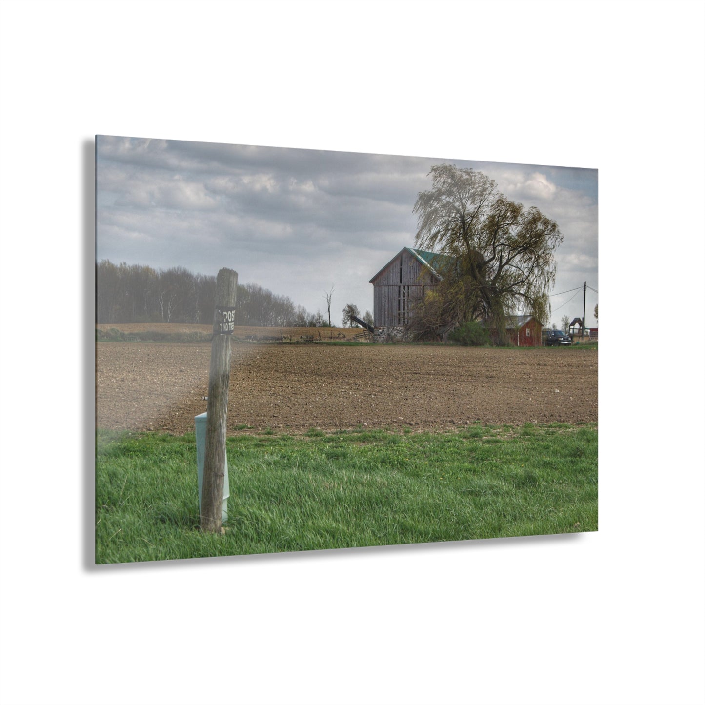 U R There Photography Cedar Creek Road Grey Rustic Farmhouse Acrylic Wall Print