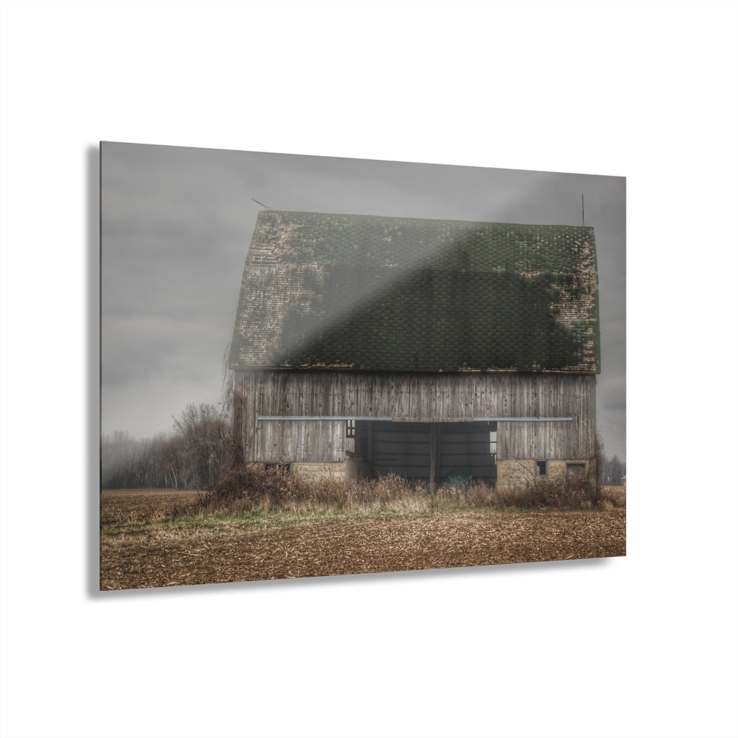 U R There Photography Stone Road Old Grey II Rustic Farmhouse Acrylic Wall Print