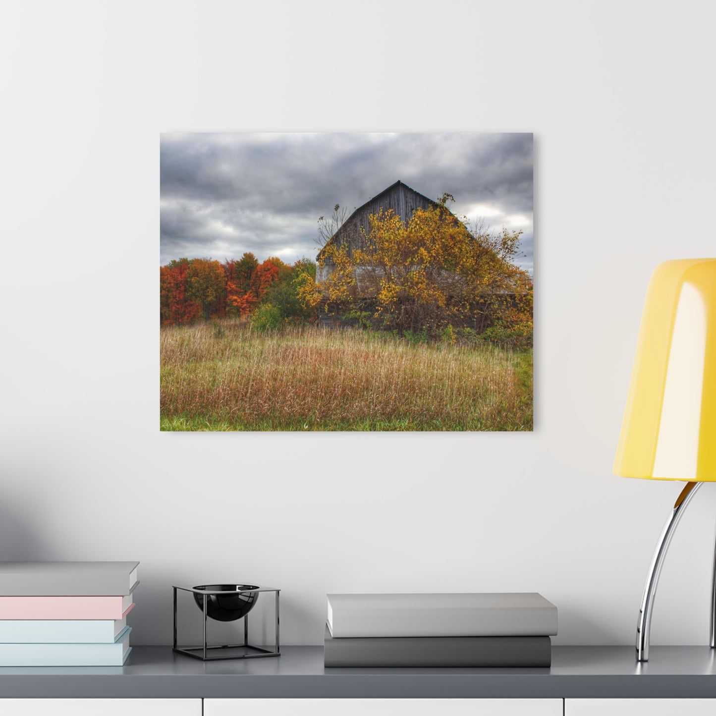 U R There Photography Church Road Grey III Rustic Farmhouse Acrylic Wall Print